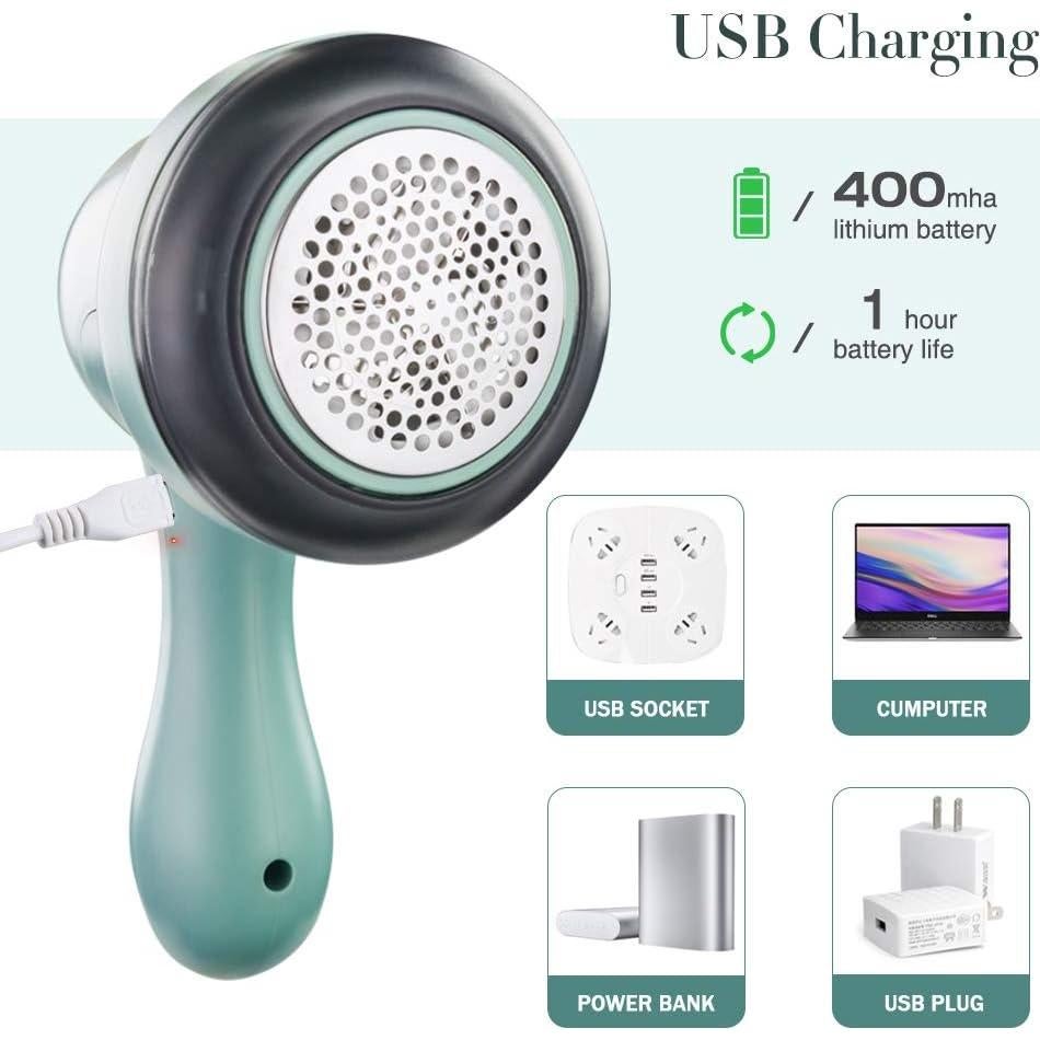 Quitapelusas Katouigb Recargable USB 3 Cuchillas Eficiente