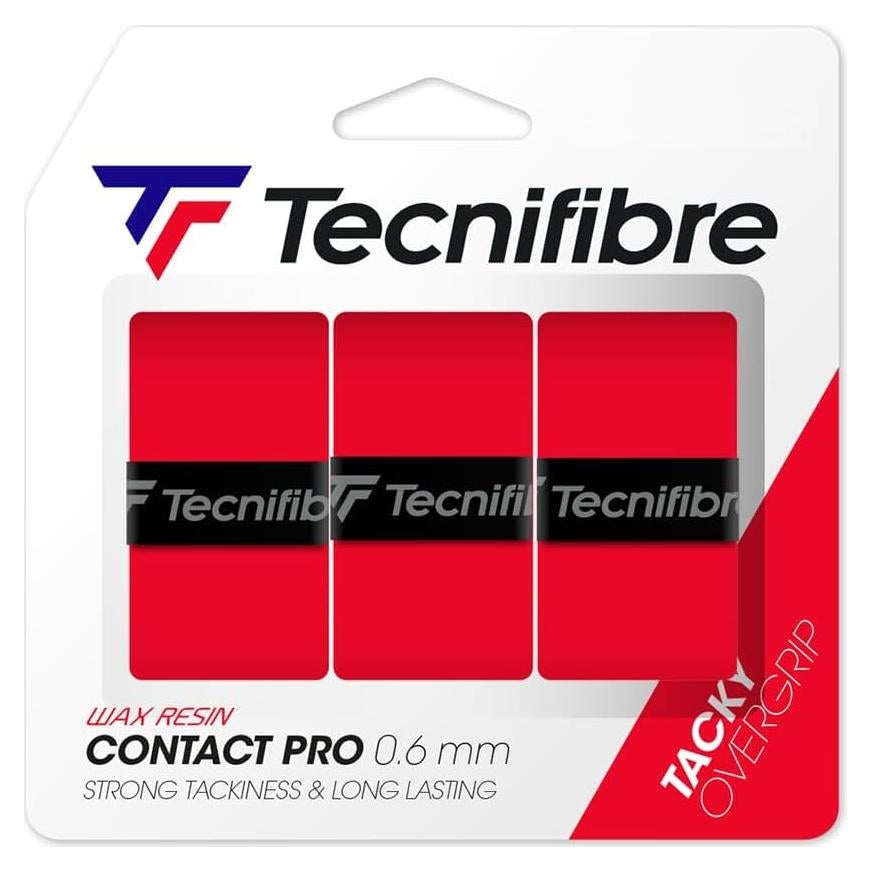 Overgrip Tecnifibre Pro Contact Rojo - Paquete de 3