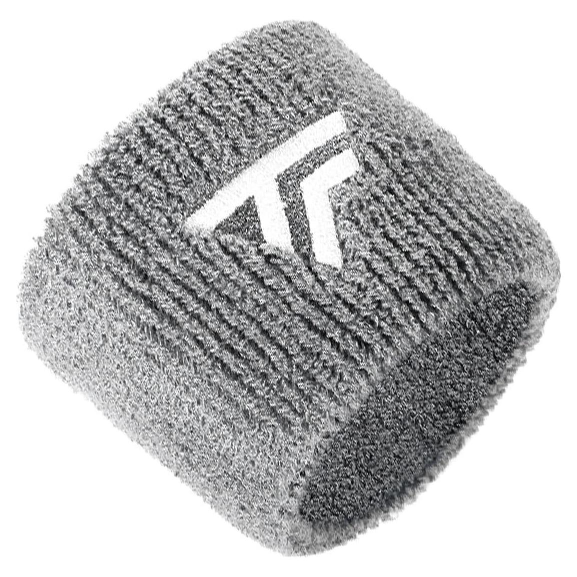 Muñequera Tecnifibre 2PK Gris - Absorbe Sudor, Lavable