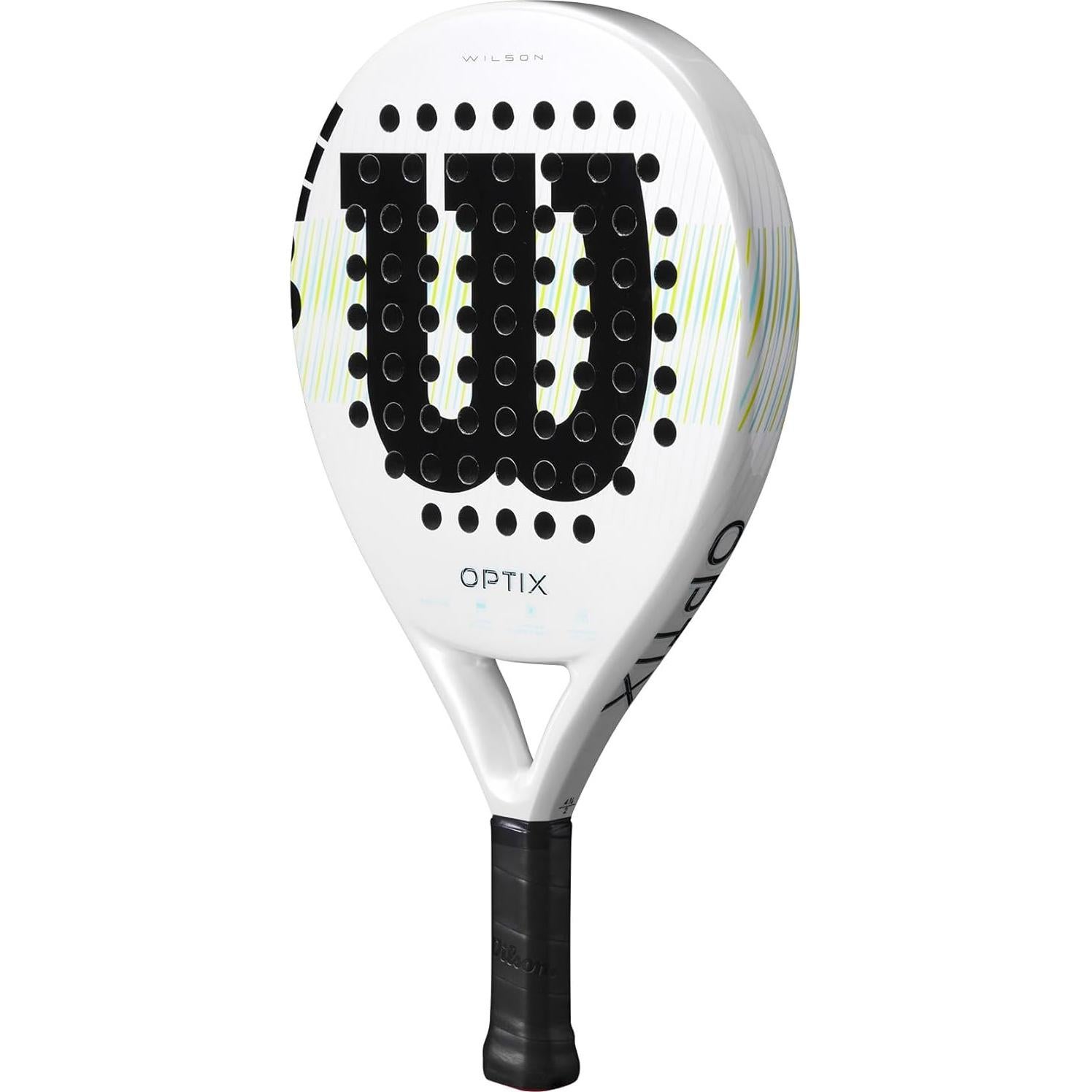 Pala de Padel Wilson Optix V1 Blanco/Verde 4 1/4"