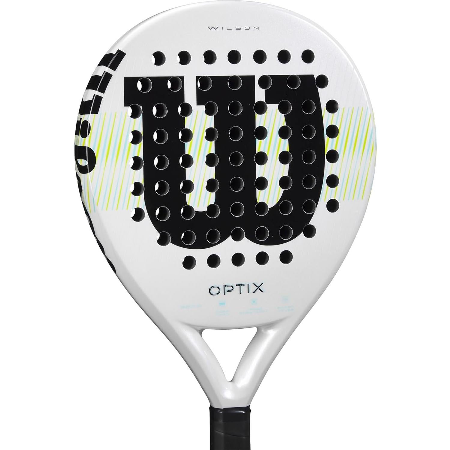 Pala de Padel Wilson Optix V1 Blanco/Verde 4 1/4"