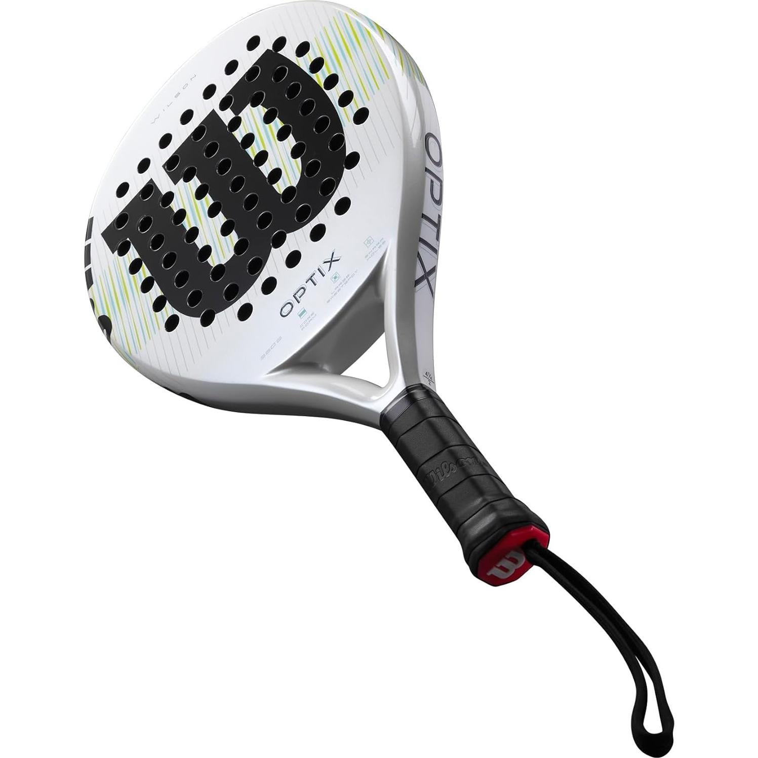 Pala de Padel Wilson Optix V1 Blanco/Verde 4 1/4"