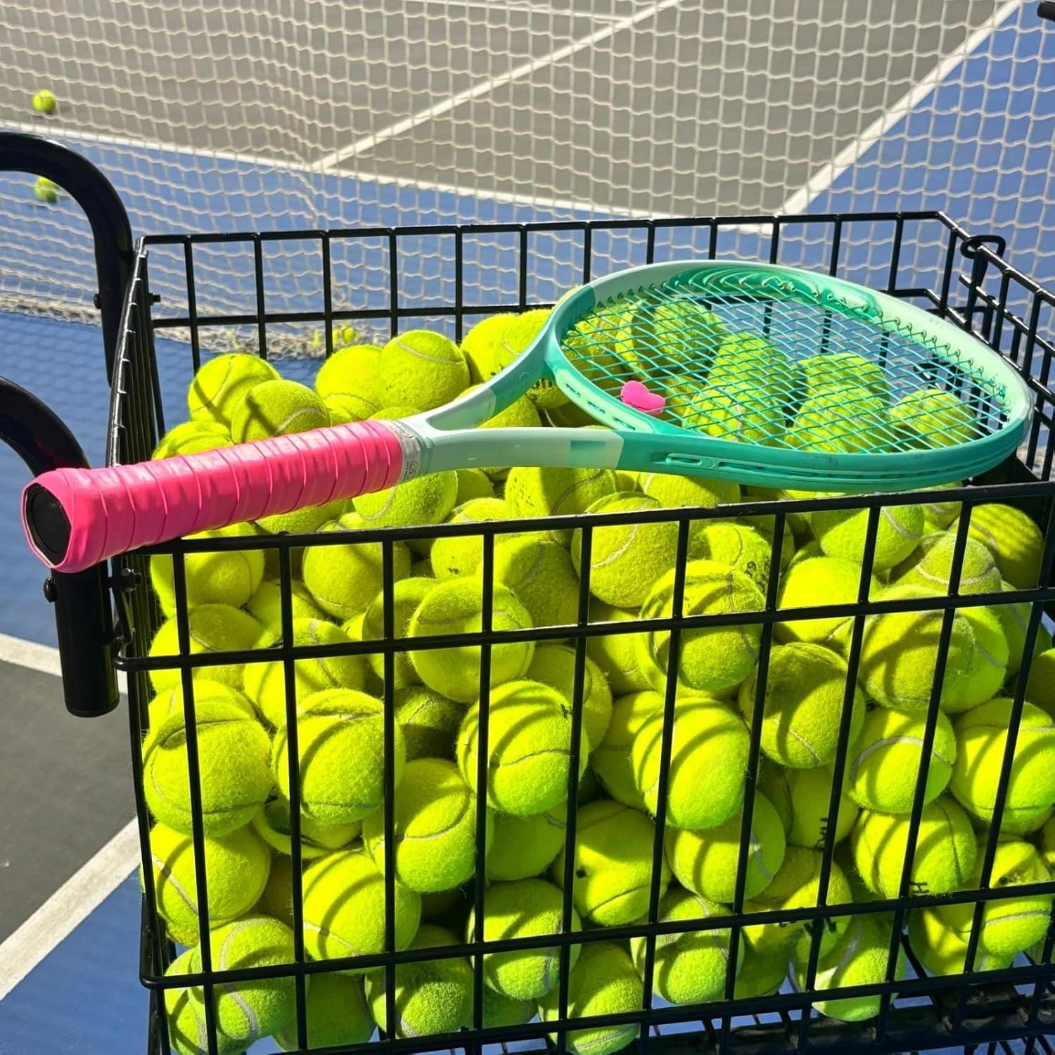 Empuñaduras de Tenis y Bádminton QF ENTHUSY - Paquete de 3 Rosa