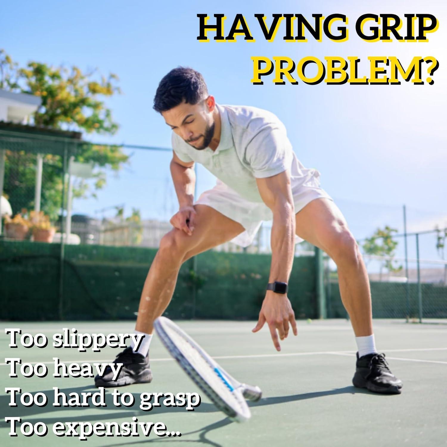 Empuñaduras de Tenis y Bádminton QF ENTHUSY - Paquete de 3 Rosa