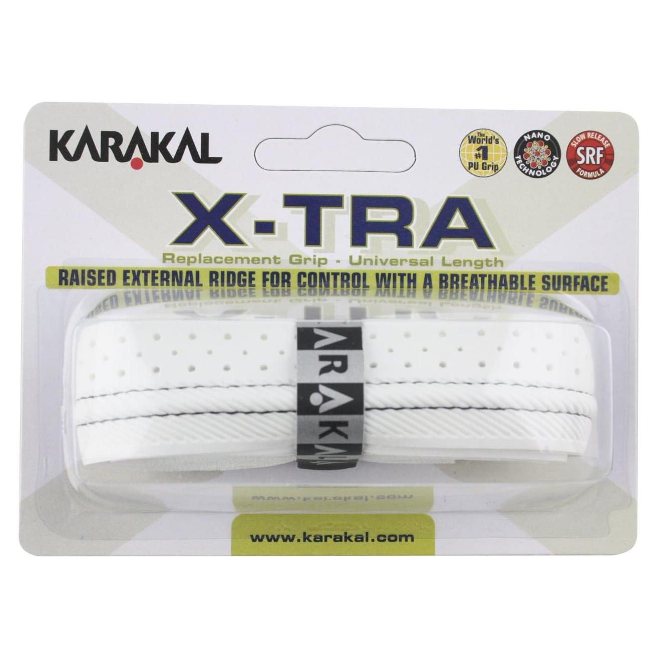 Grip de Reemplazo Karakal X-TRA Blanco para Tenis y Squash