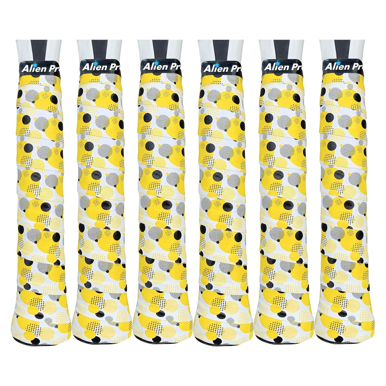 Cinta de agarre para raqueta de tenis ALIEN PROS - Paquete de 6