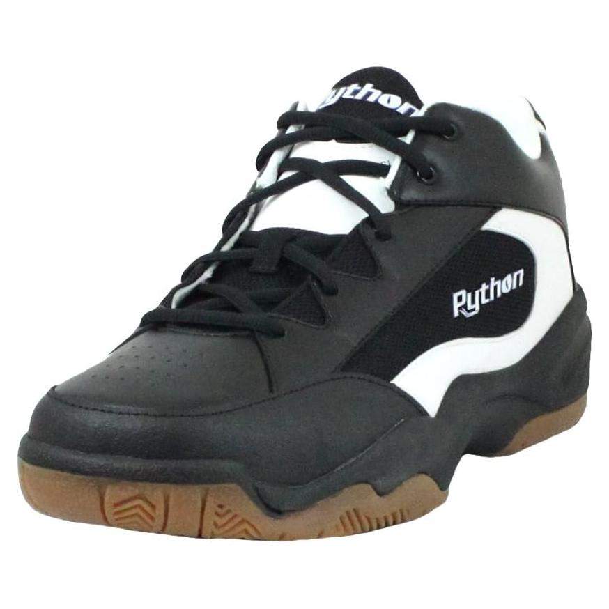 Zapato Racquetball Python Ancho EE para Interior - Negro/Blanco