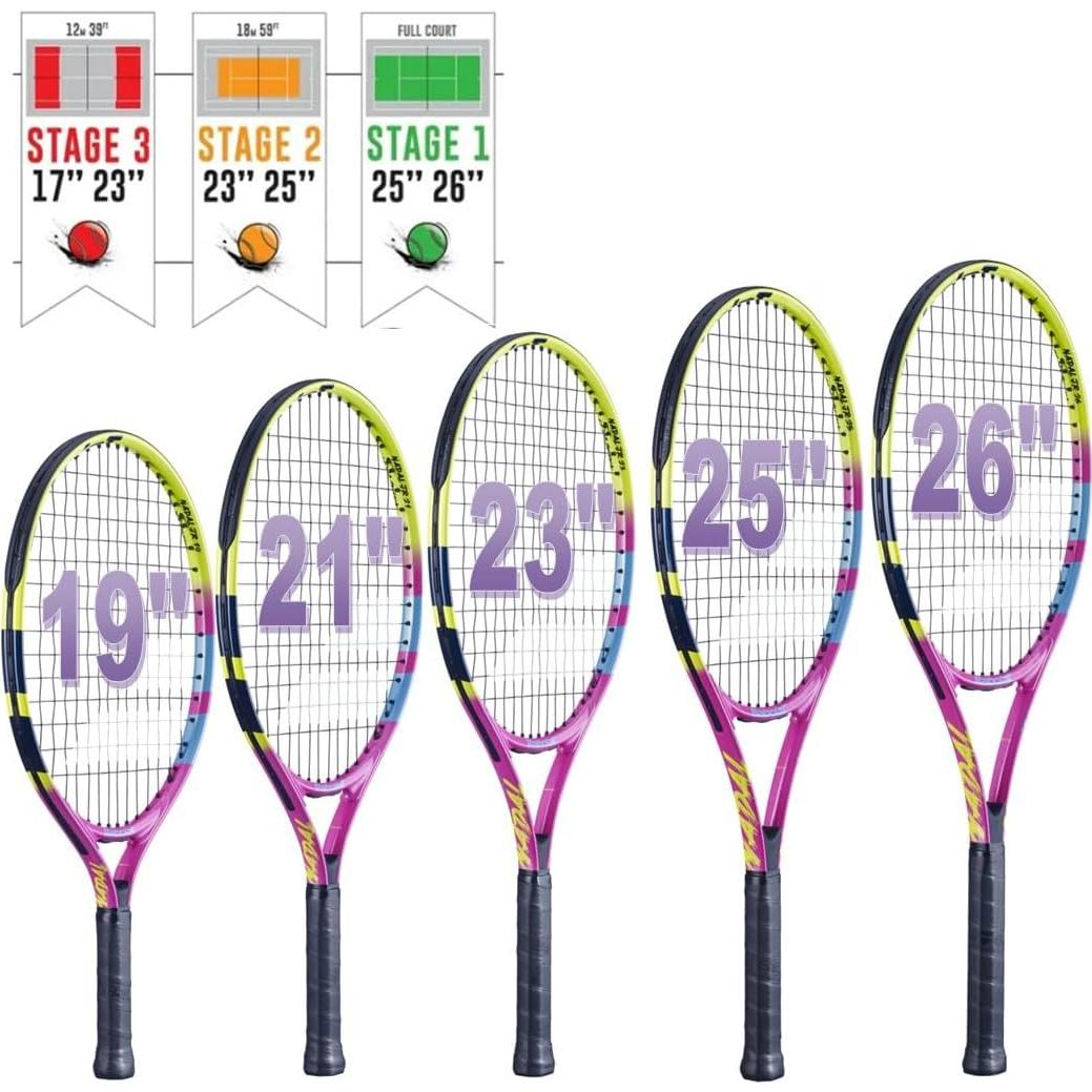 Raqueta de Tenis Babolat Nadal Jr 19-26" + Mochila Incluida
