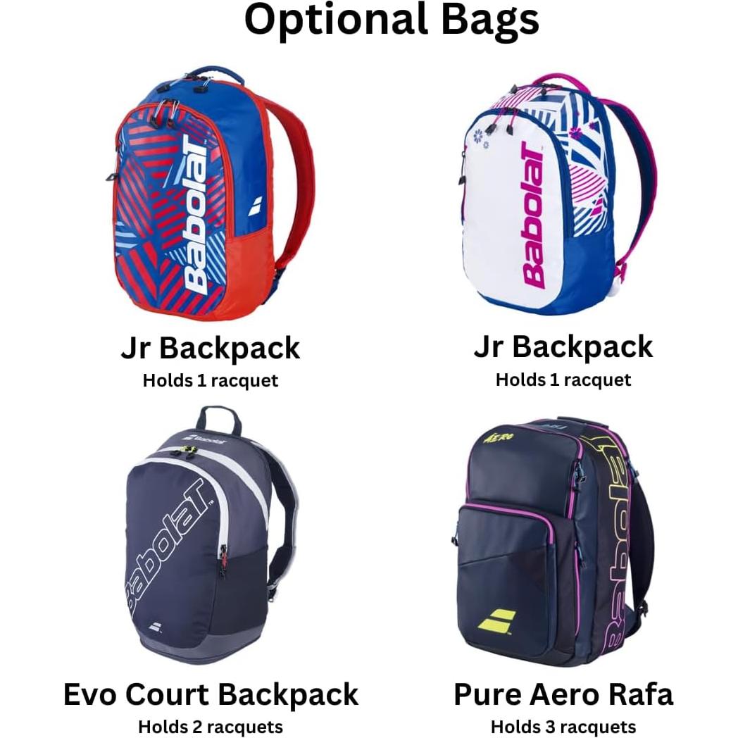 Raqueta de Tenis Babolat Nadal Jr 19-26" + Mochila Incluida