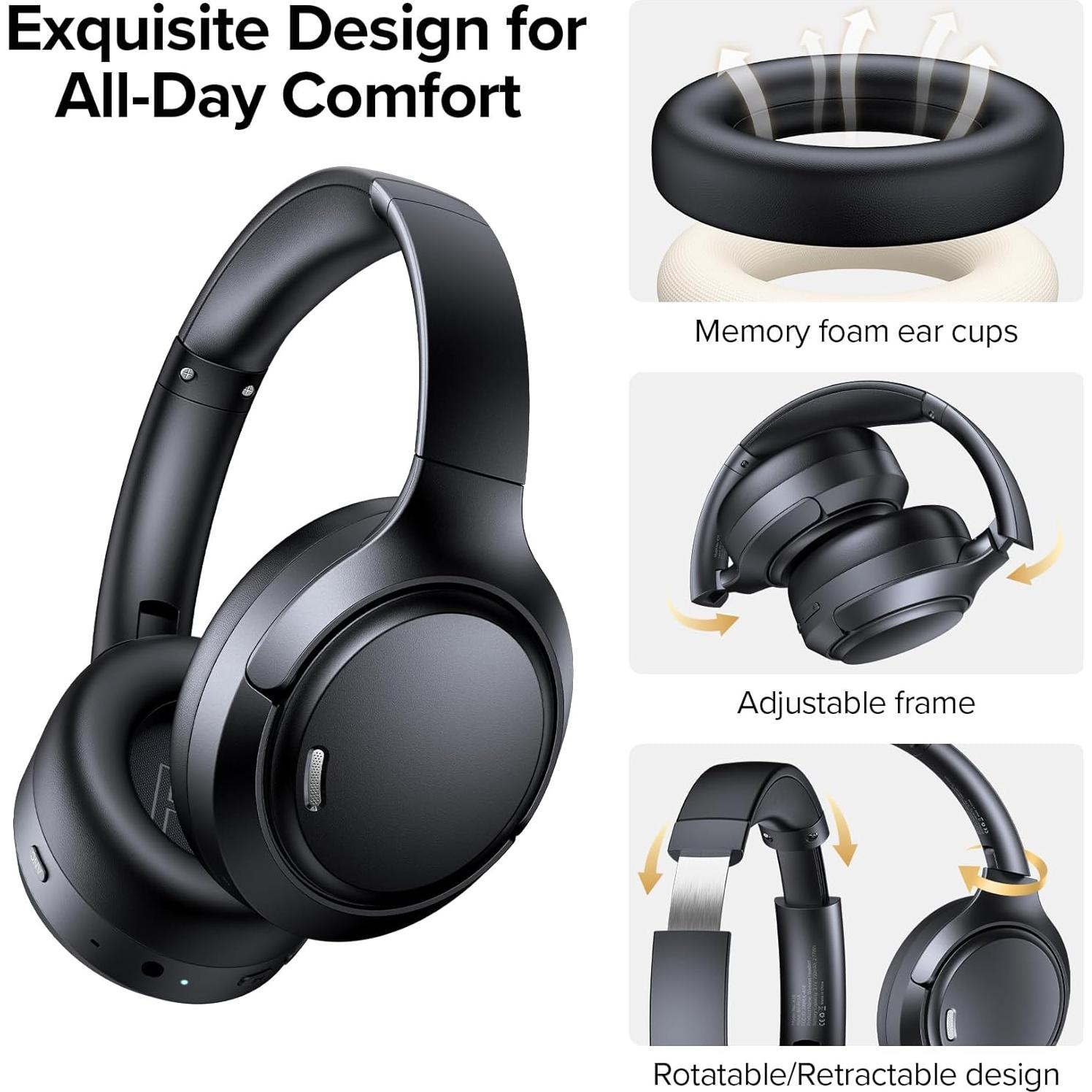 Auriculares Inalámbricos TAGRY A18 ANC Bluetooth 6.0 120h