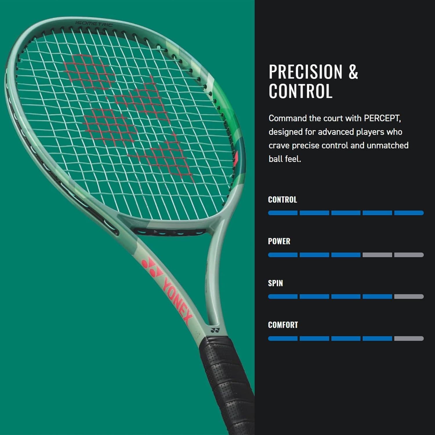 Raqueta de Tenis YONEX Percept 100L Verde Oliva 68.58 cm