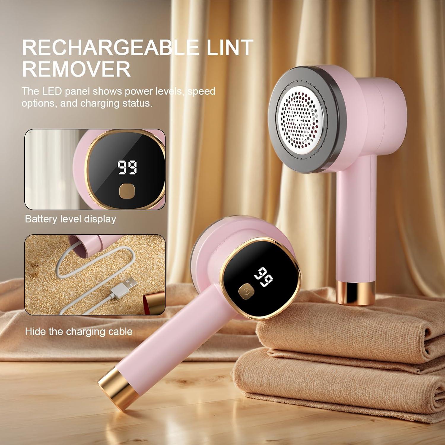 Raspador de Pelusa LVAINIT Rosa 6 Cuchillas 3 Velocidades