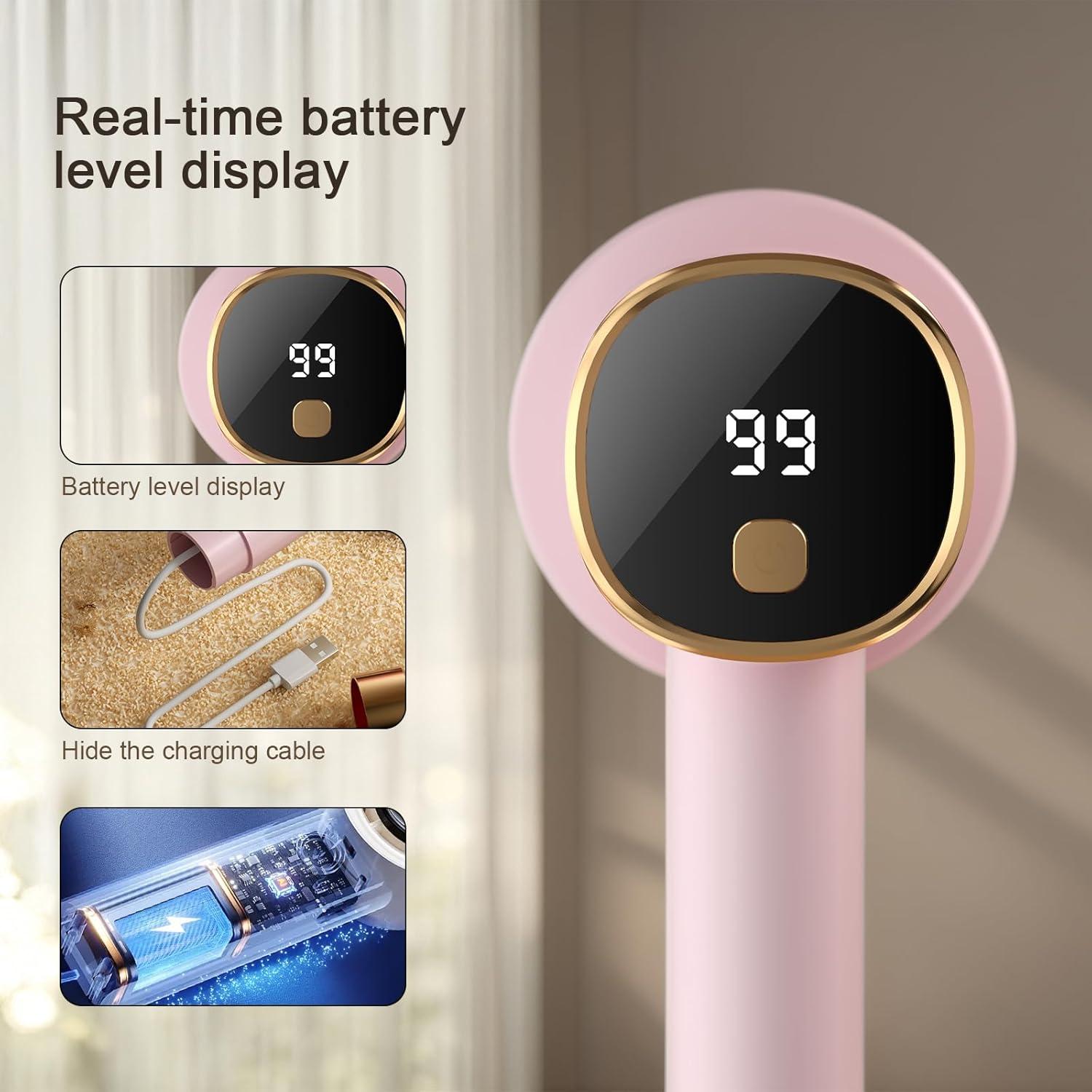 Raspador de Pelusa LVAINIT Rosa 6 Cuchillas 3 Velocidades