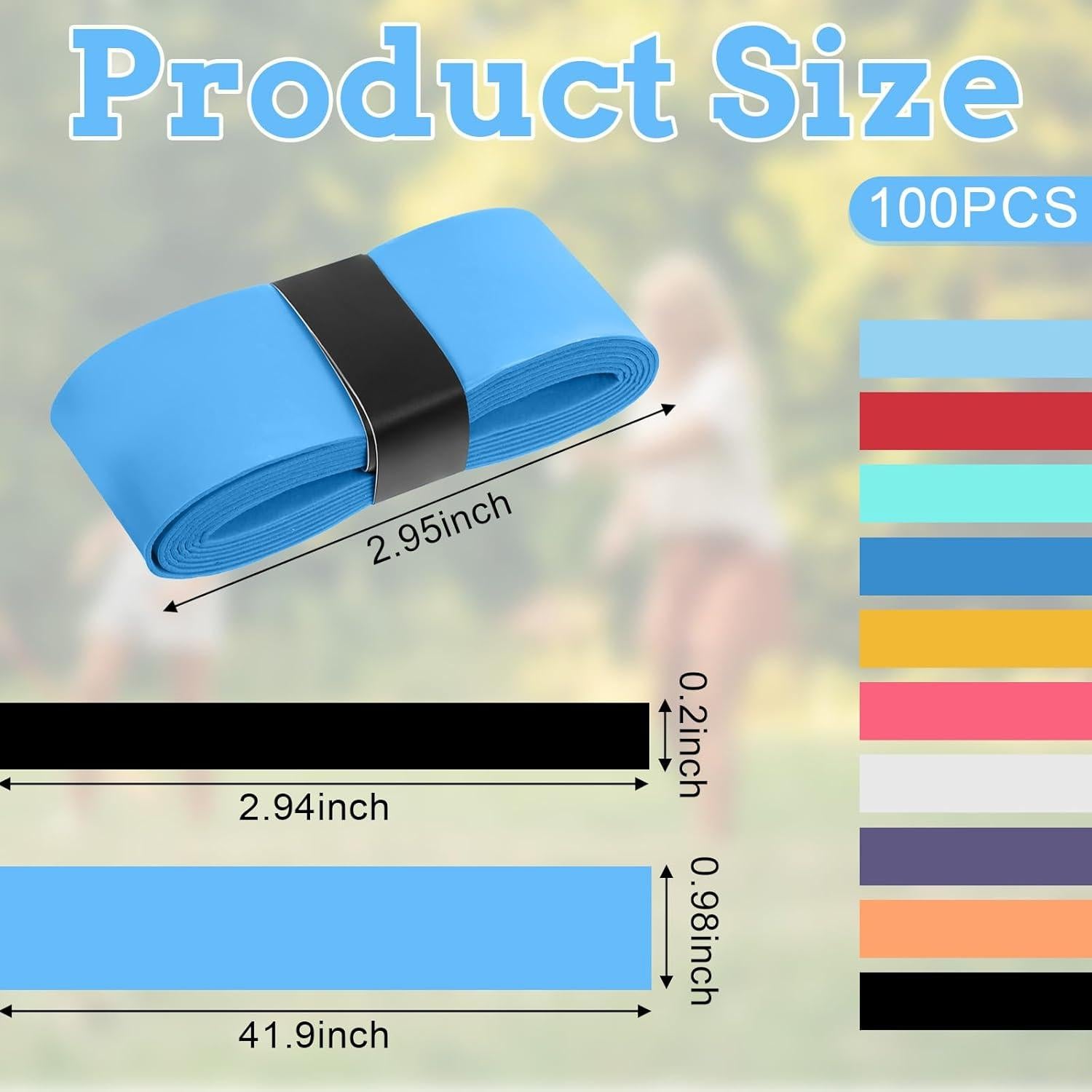 100 Overgrips Antideslizantes JJUNW para Raquetas de Tenis y Bádminton