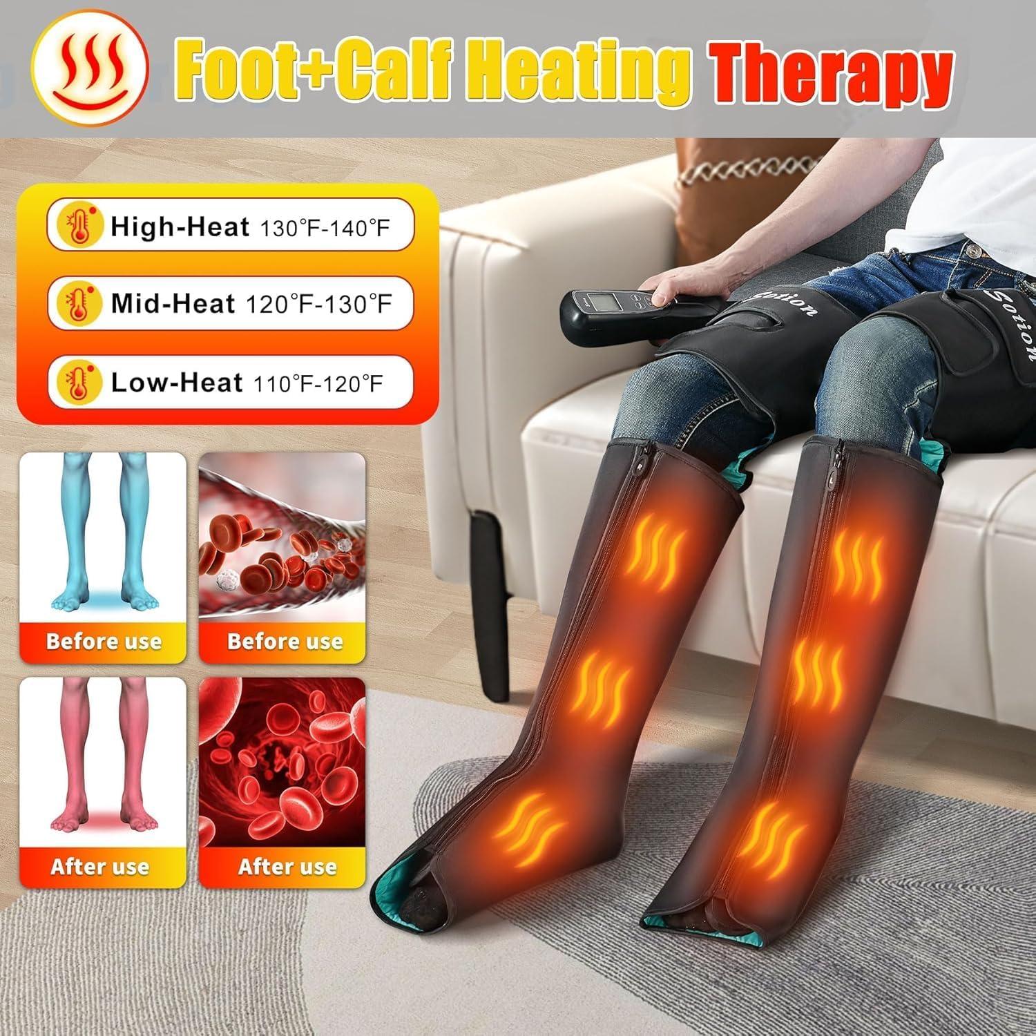 Masajeador de Piernas SLOTHMORE RF-ALM070 con Calor y Compresión