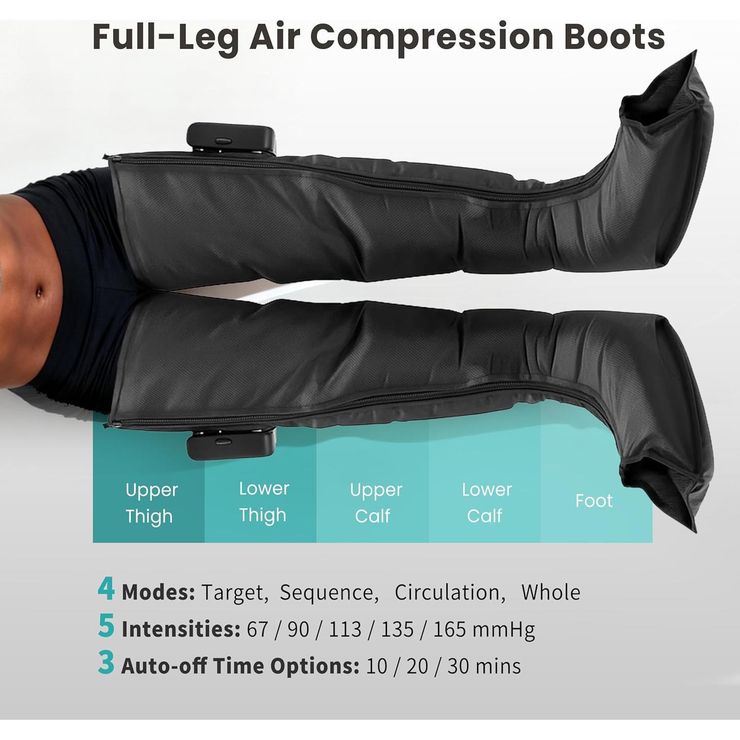 Masajeador de Piernas Inalámbrico Healthpal FE-7204B Grande