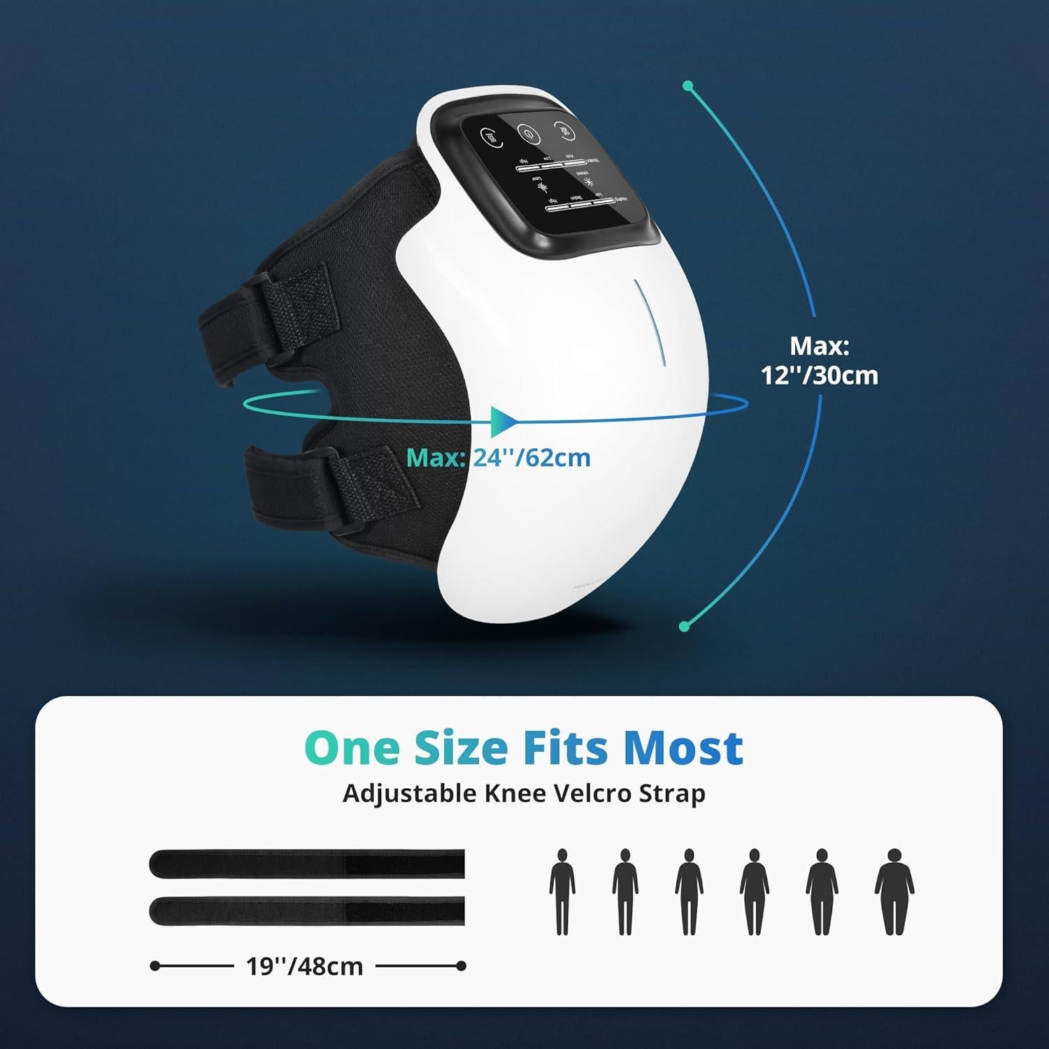 Masajeador de Rodilla Medcursor Inalámbrico con Calor 3 Niveles