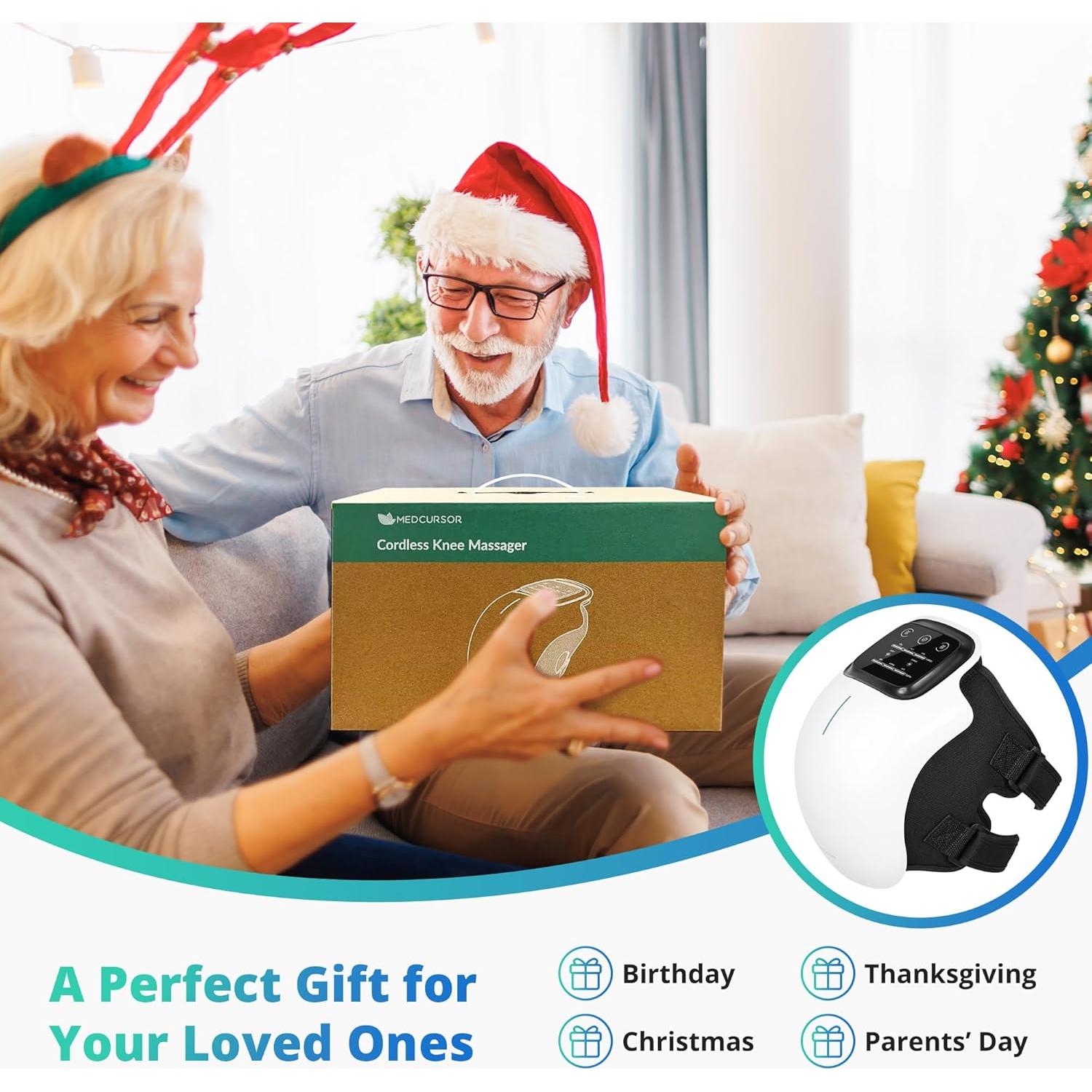 Masajeador de Rodilla Medcursor Inalámbrico con Calor 3 Niveles