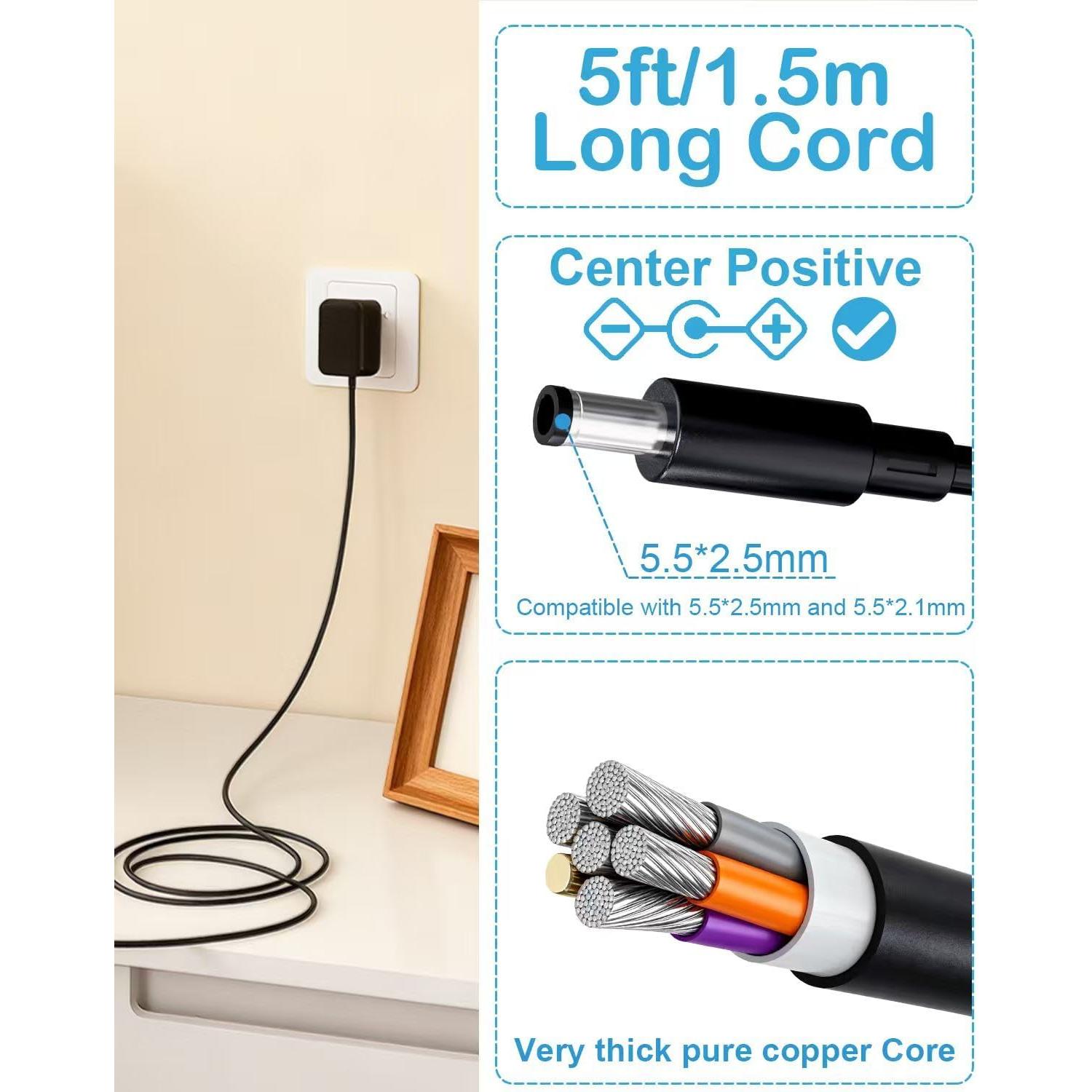 Cargador 12V 3A para Masajeador de Piernas CINCOM/QUINEAR