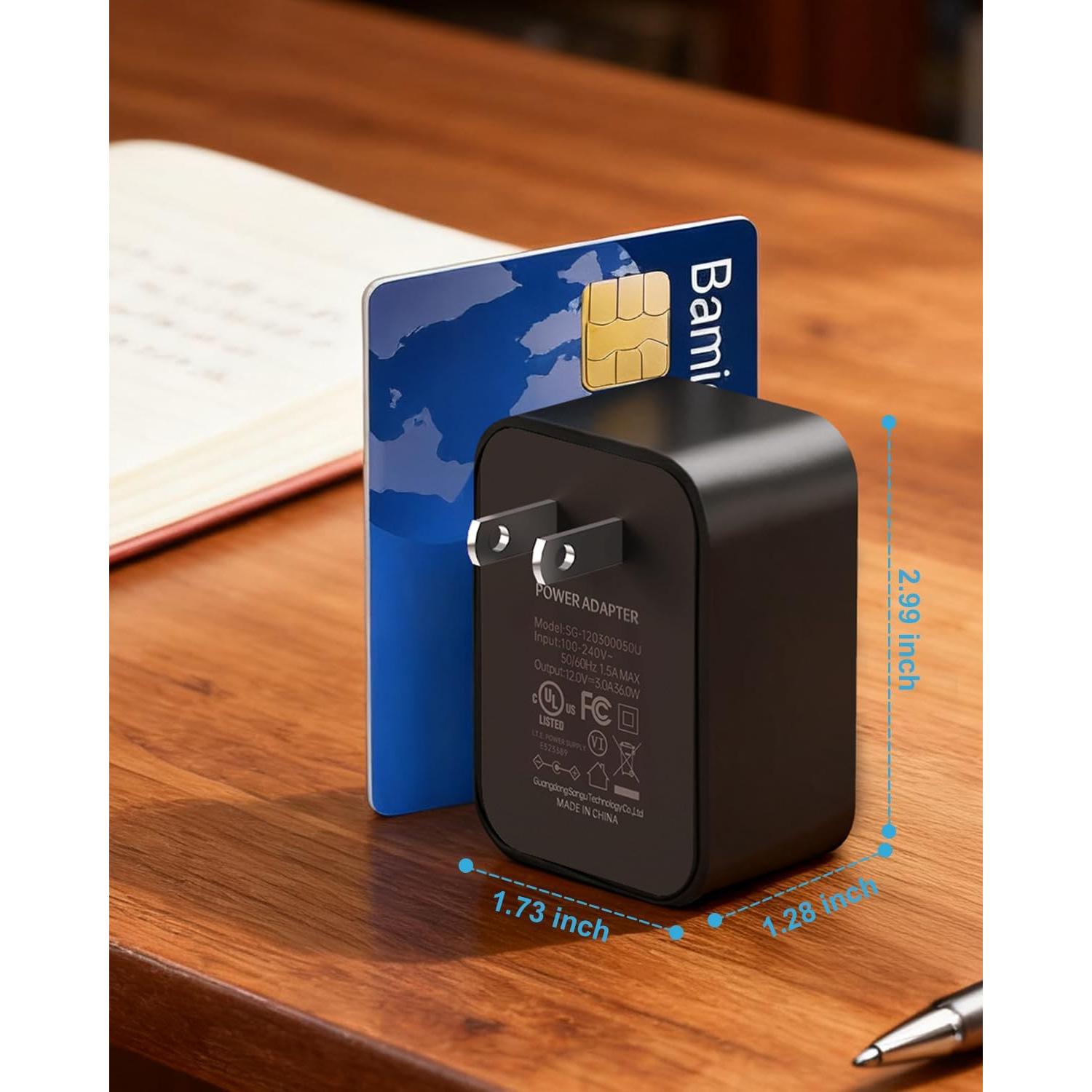 Cargador 12V 3A para Masajeador de Piernas CINCOM/QUINEAR