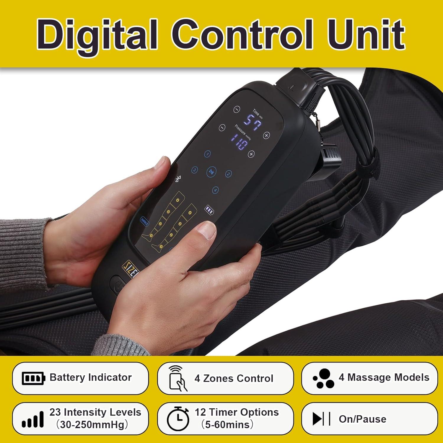 Masajeador de Piernas Inalámbrico Voinnokal - Compresión Aire M/L