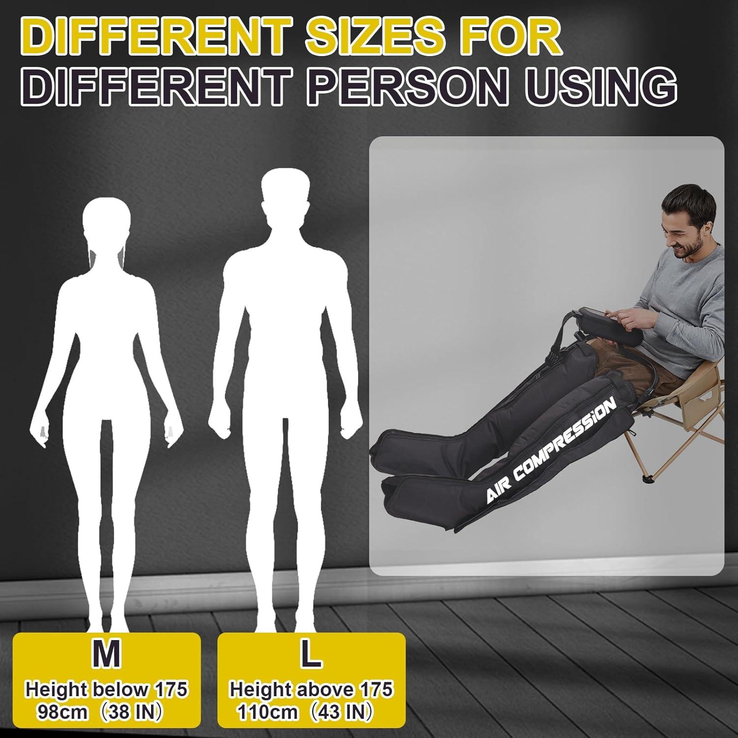 Masajeador de Piernas Inalámbrico Voinnokal - Compresión Aire M/L