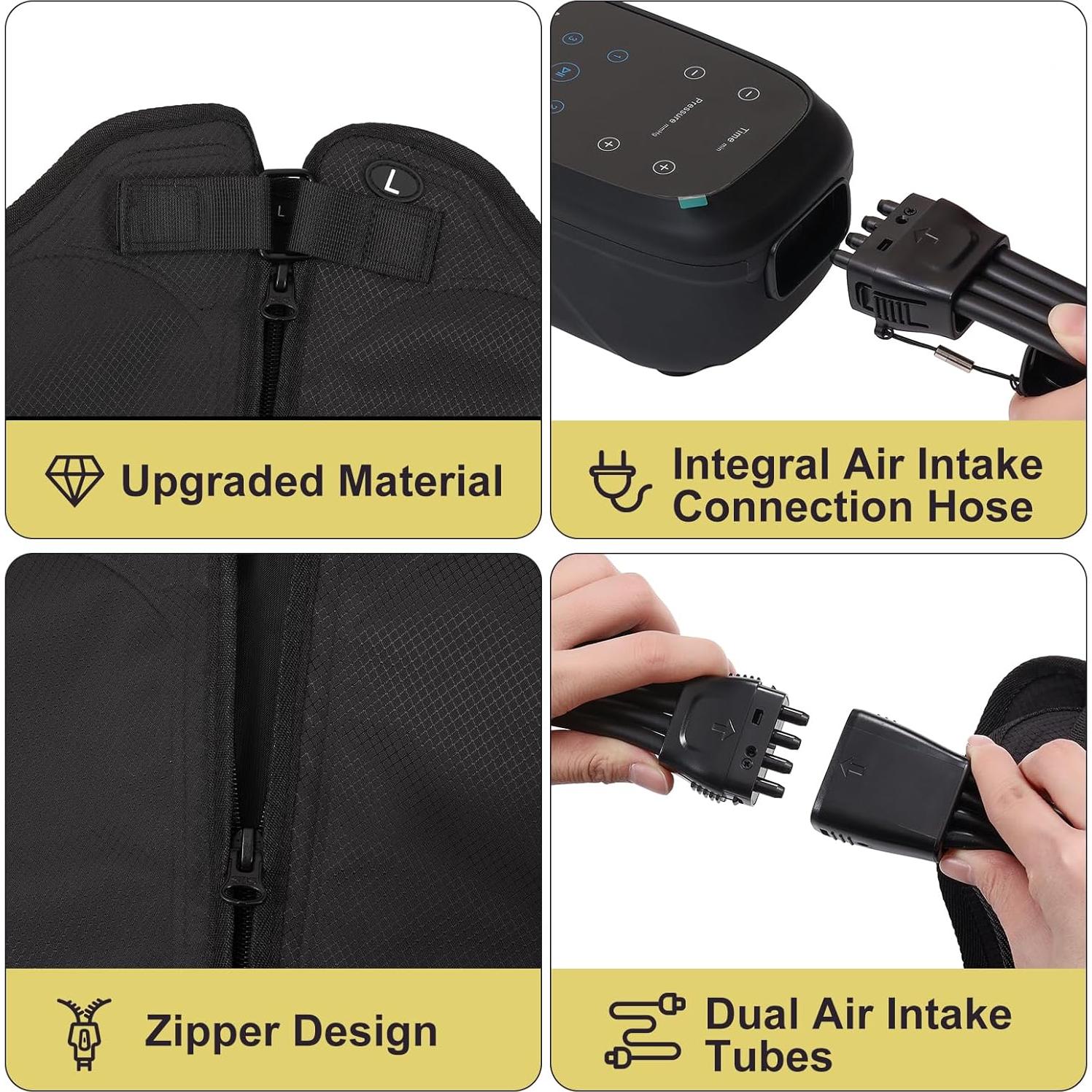 Masajeador de Piernas Inalámbrico Voinnokal - Compresión Aire M/L