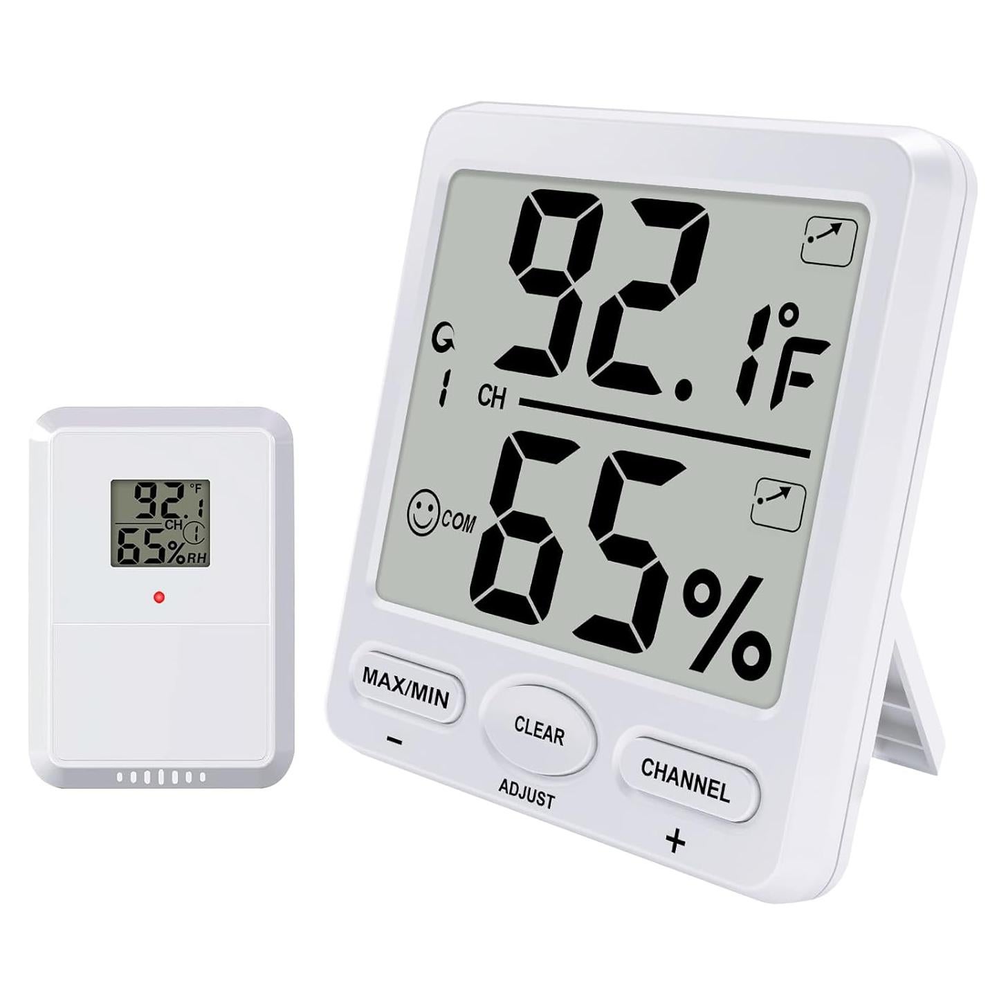 Termómetro Higrómetro Digital Inalámbrico Urageuxy 4.8"