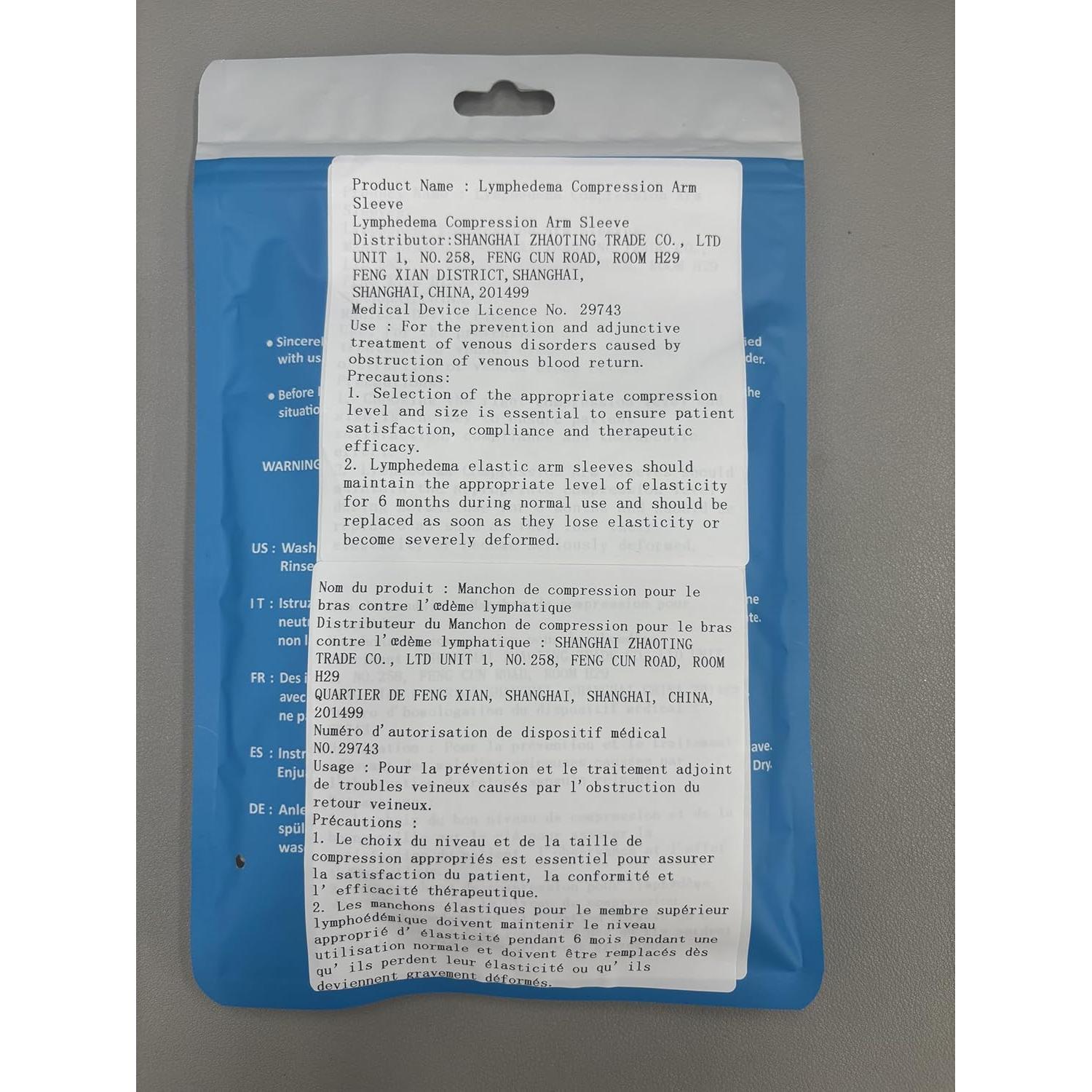 Mangas de Compresión KEKING para Brazo Unisex 15-20 mmHg Negro