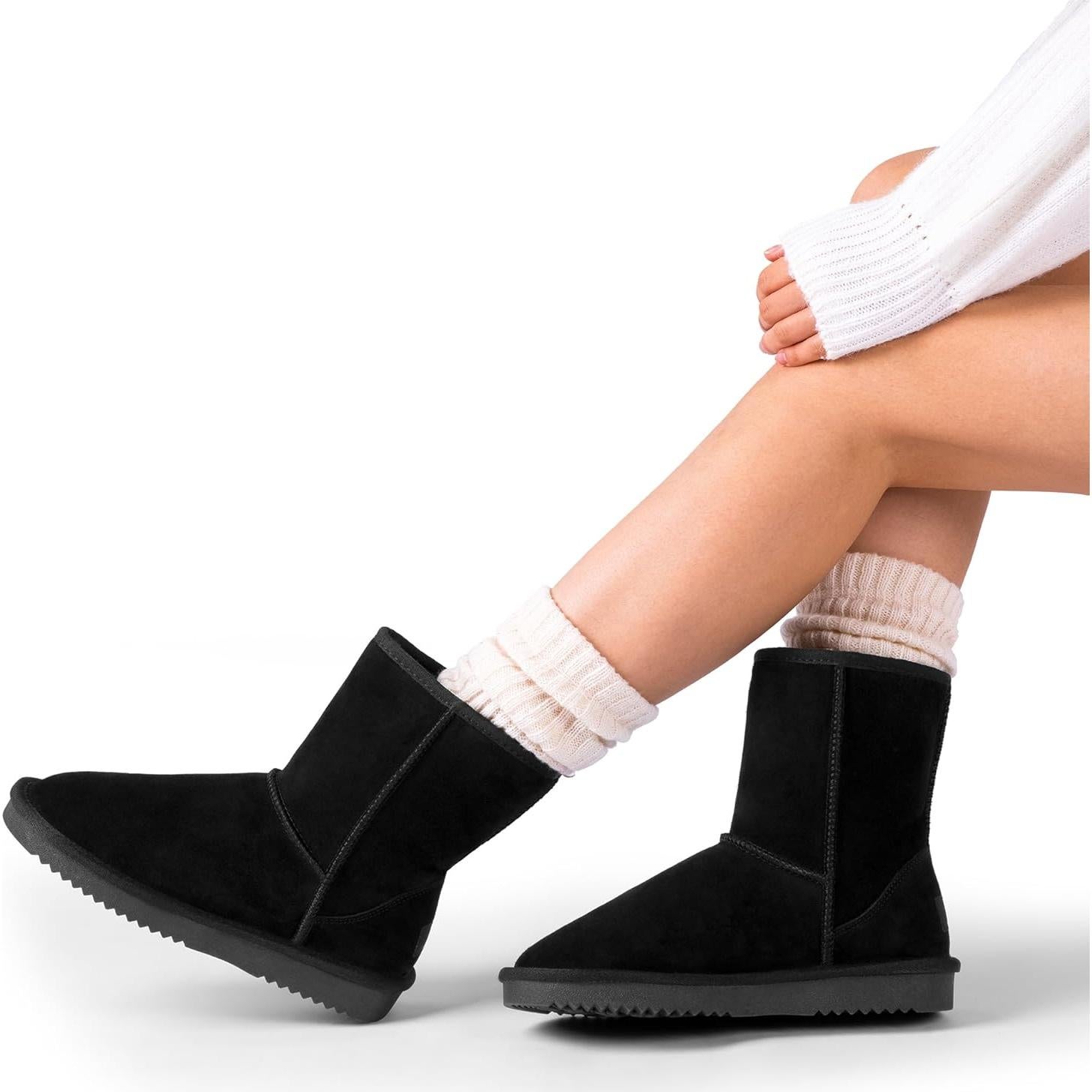 Botas de Nieve Cortas DREAM PAIRS para Mujeres Negro T. 5