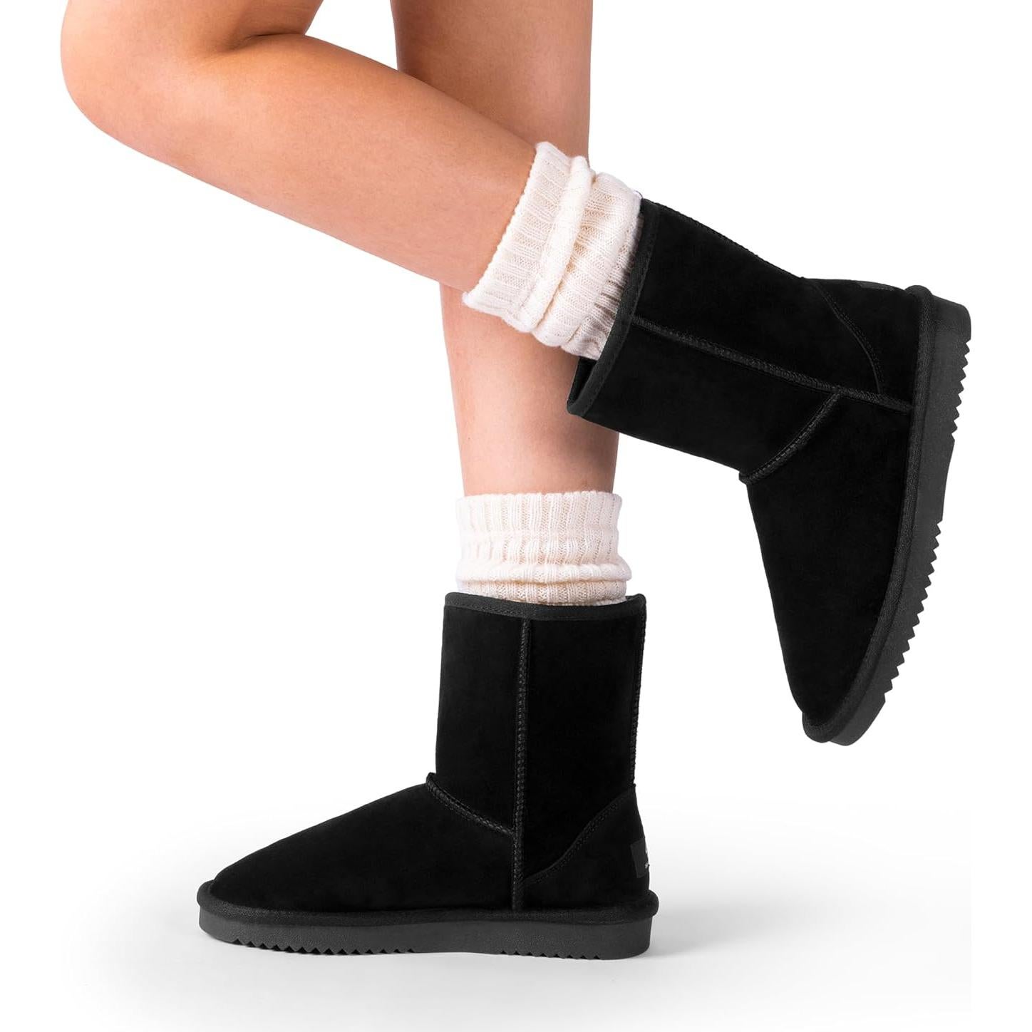 Botas de Nieve Cortas DREAM PAIRS para Mujeres Negro T. 5