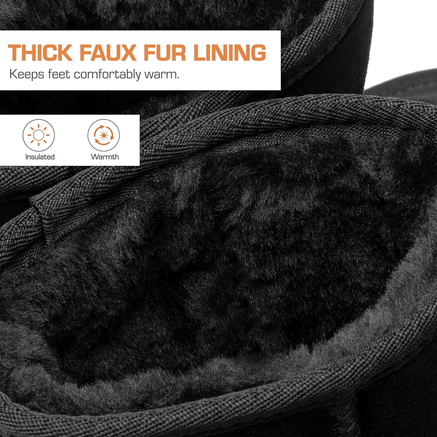 Botas de Nieve Cortas DREAM PAIRS para Mujeres Negro T. 5