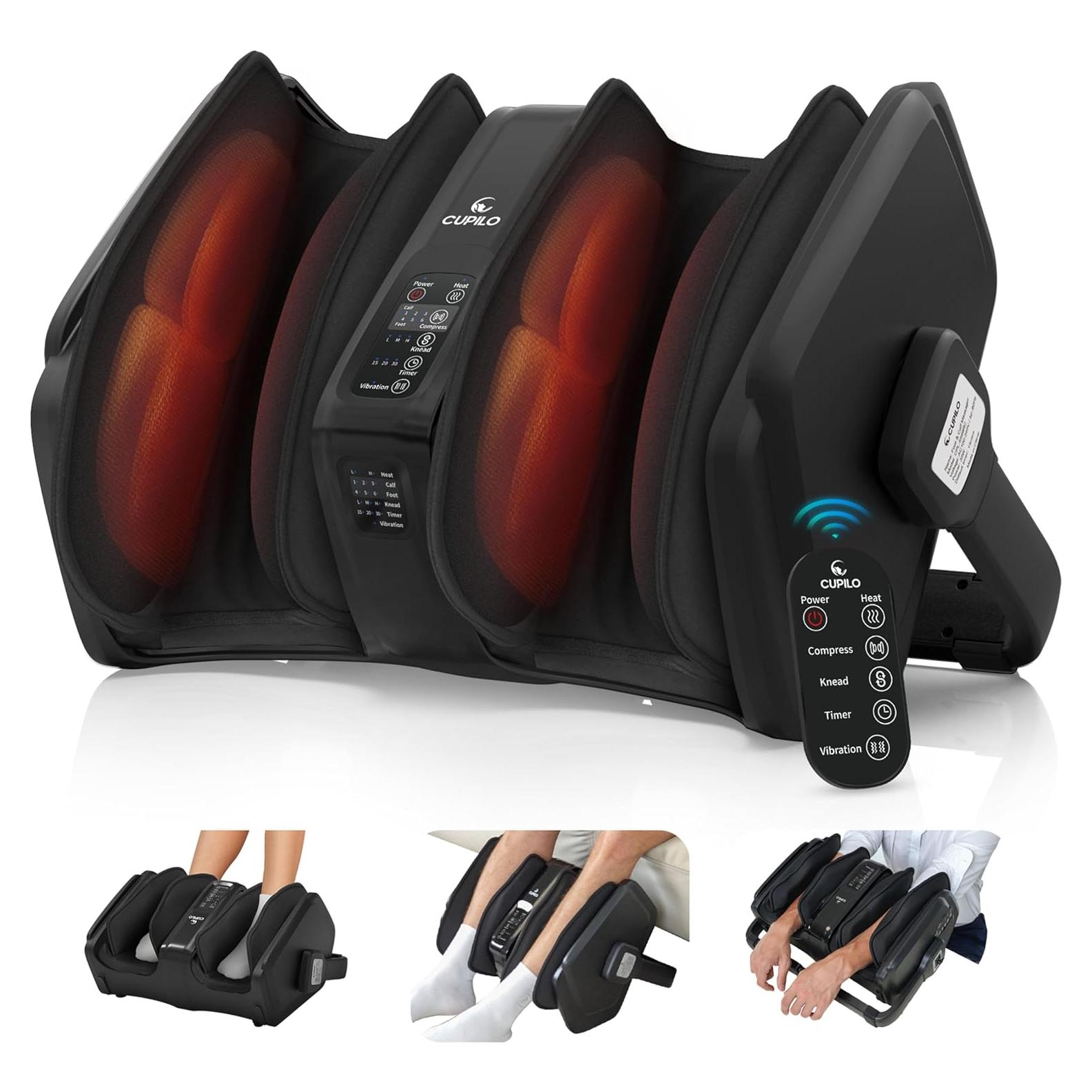 Masajeador de pies y pantorrillas CuPiLo CPL-5599RC con calor