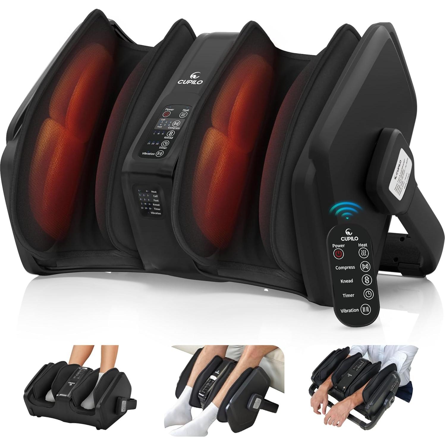 Masajeador de pies y pantorrillas CuPiLo CPL-5599RC con calor