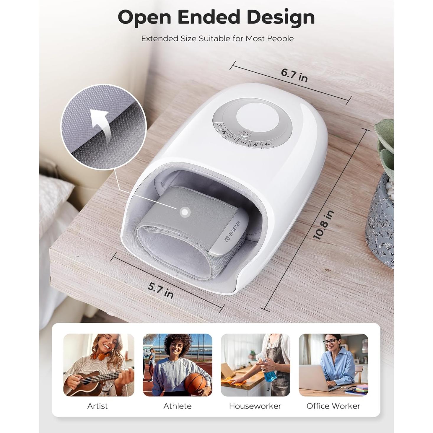 Masajeador de Manos EaseZen H7 con Calor y Compresión