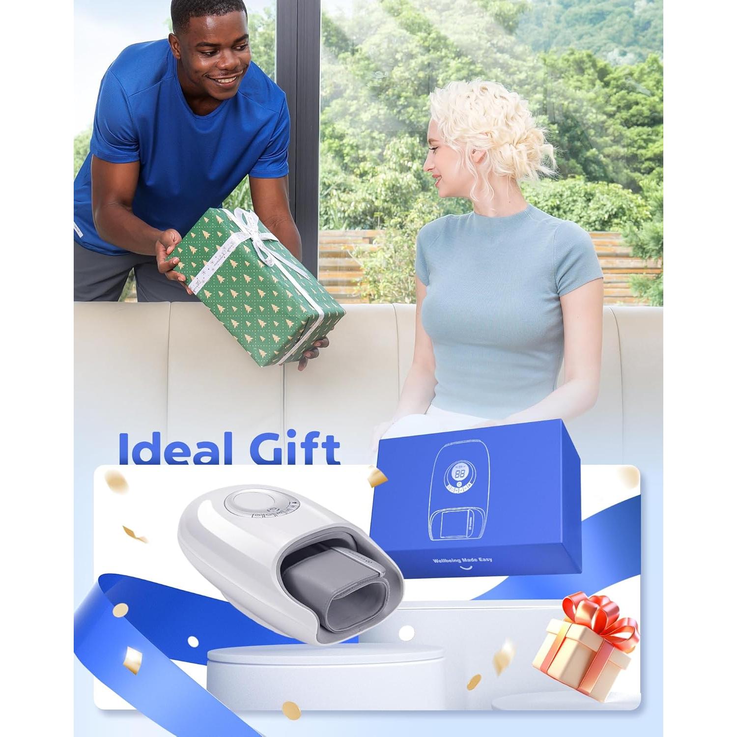 Masajeador de Manos EaseZen H7 con Calor y Compresión