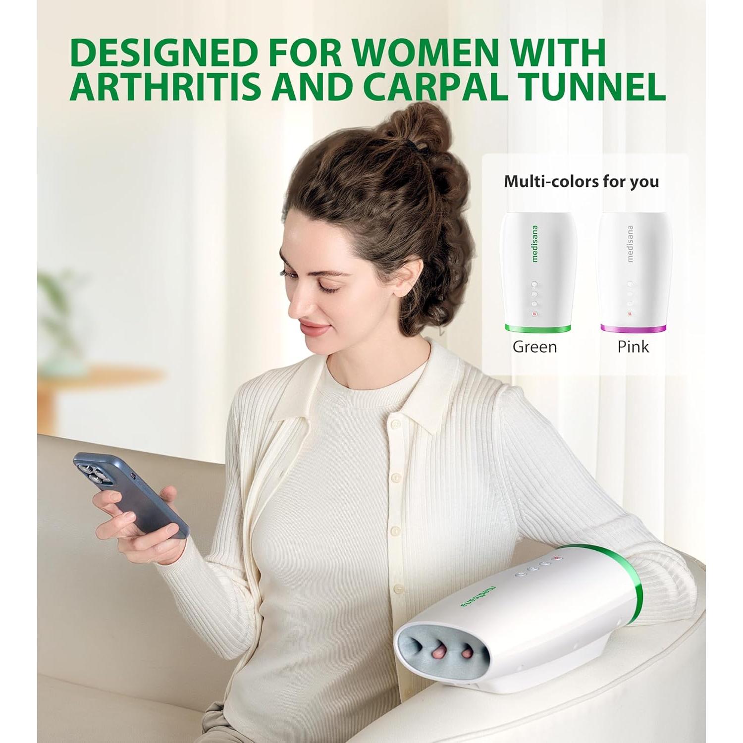 Masajeador de Manos Eléctrico Medisana HM 103 con Calor y Compresión