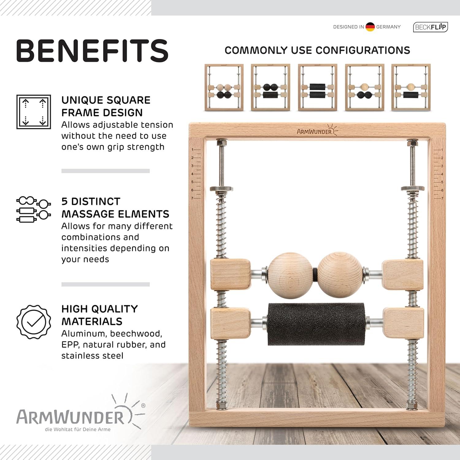 Masajeador Profesional ArmWunder PRO2 para Codo y Antebrazo