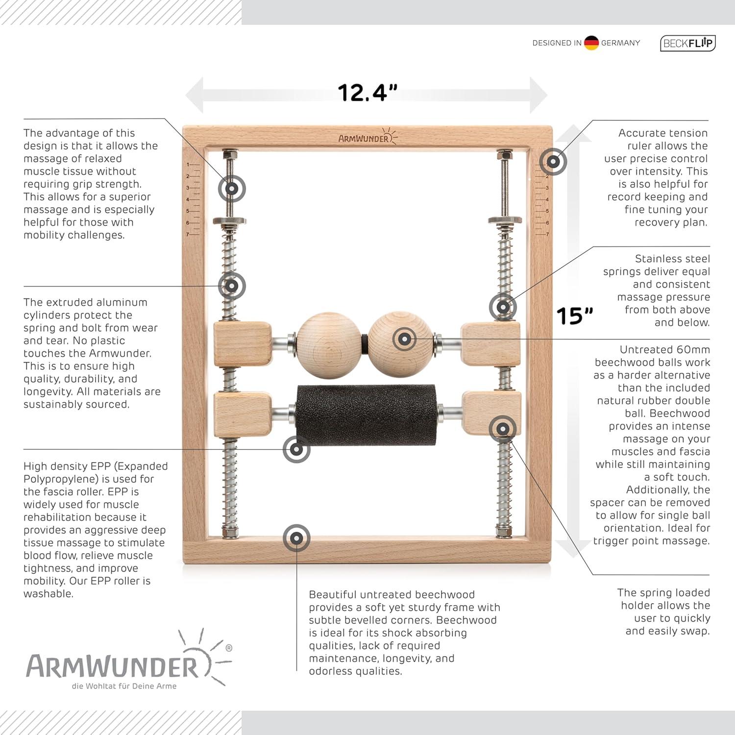 Masajeador Profesional ArmWunder PRO2 para Codo y Antebrazo