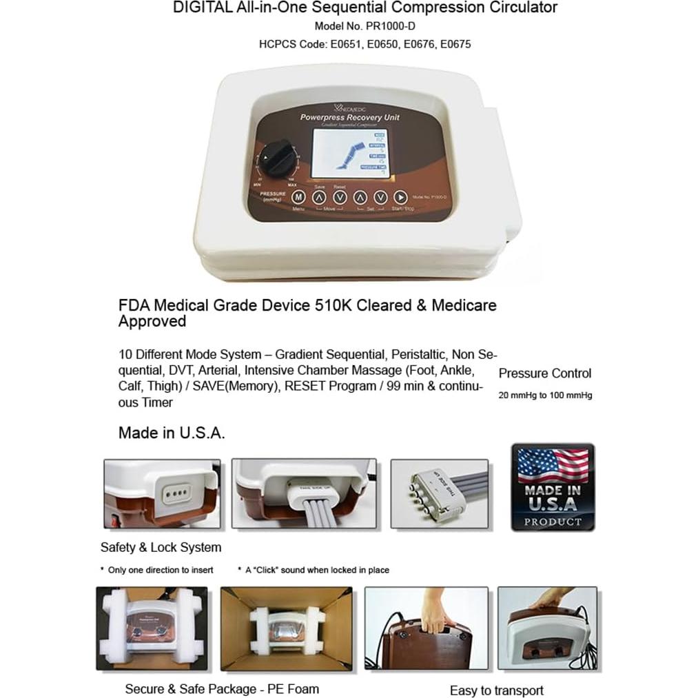 Sistema de Masaje de Piernas y Cuerpo POWERPRESS Grande