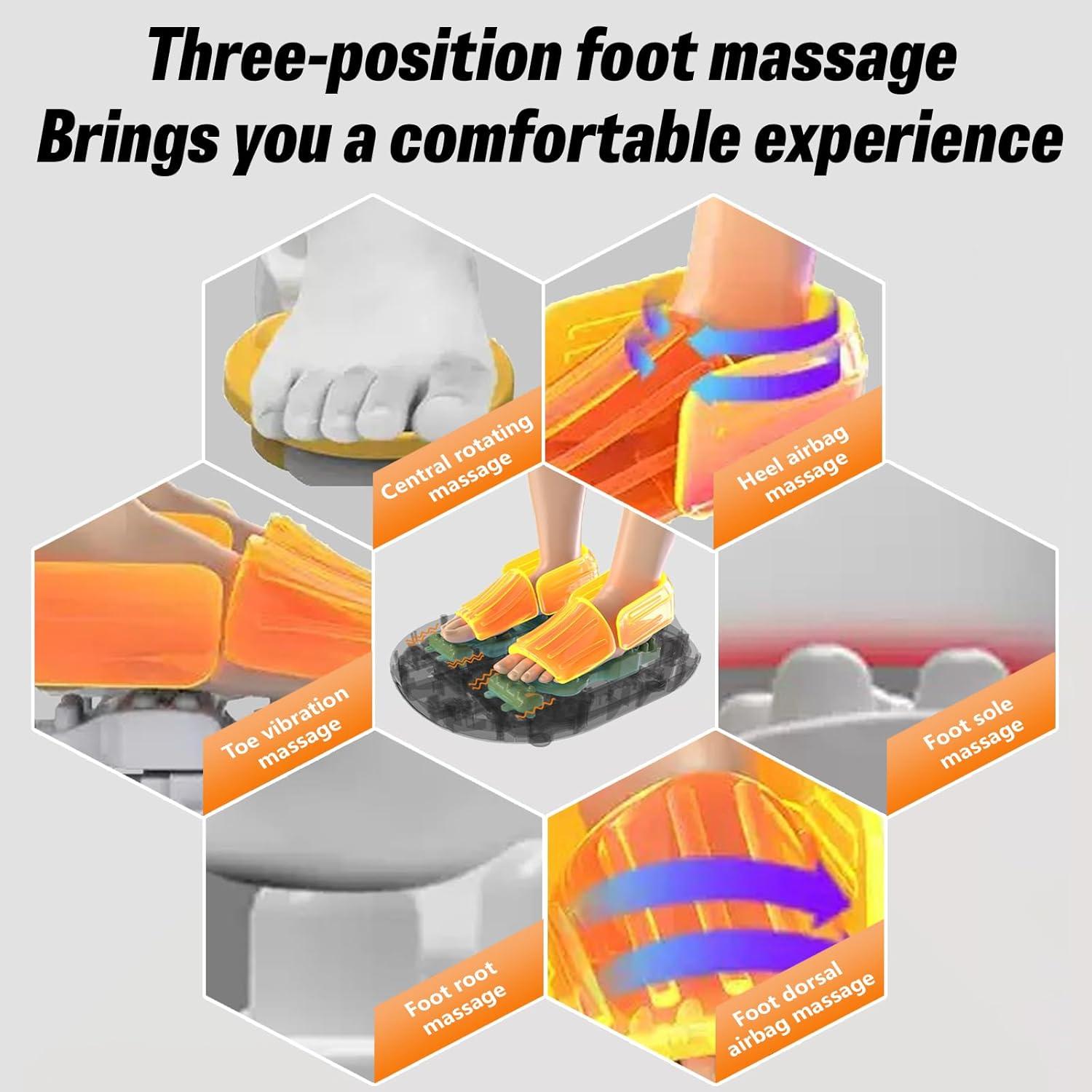 Masajeador de pies Shiatsu Wtruoy con calor y vibración, 5 intensidades