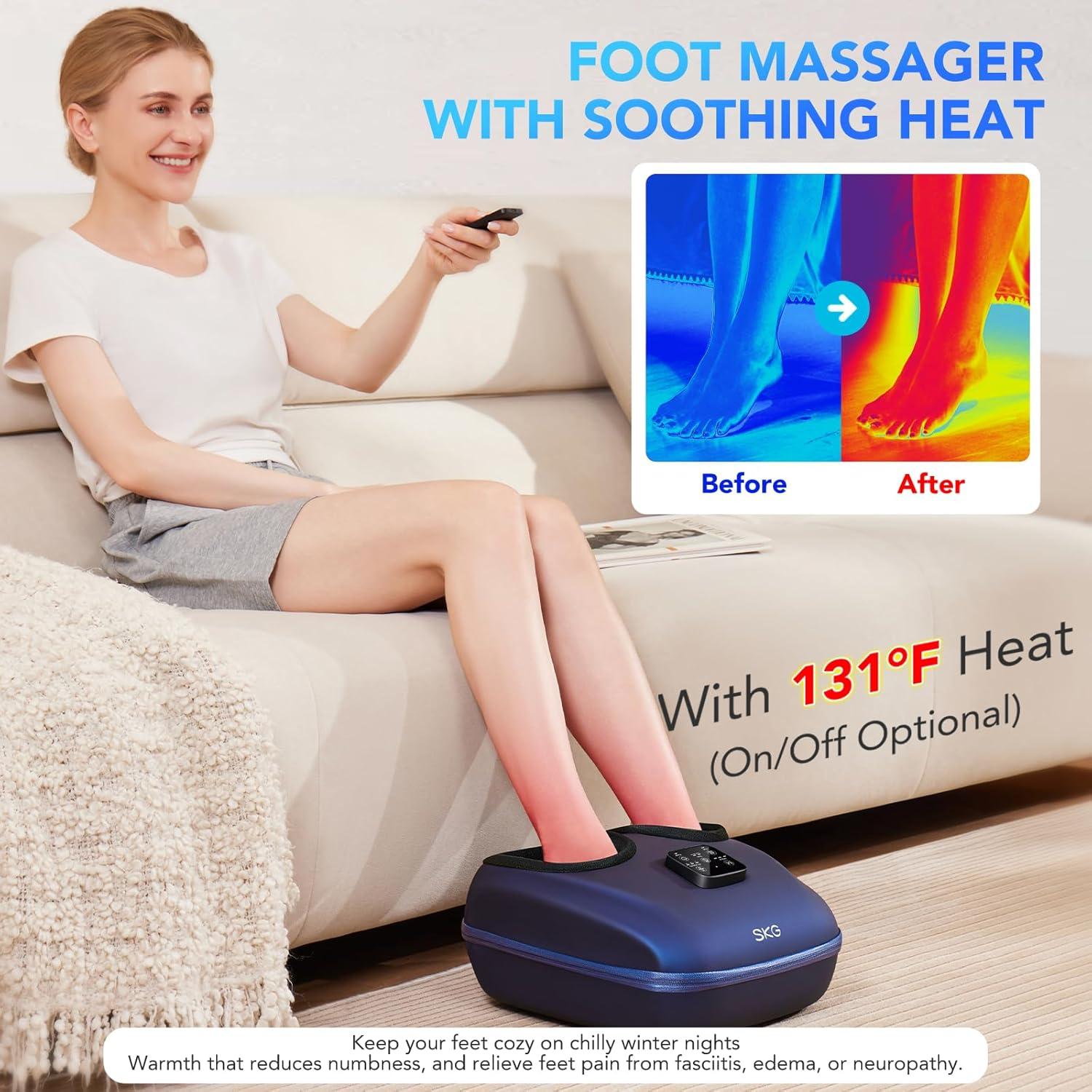 Masajeador de pies SKG YS100 con calor y control remoto