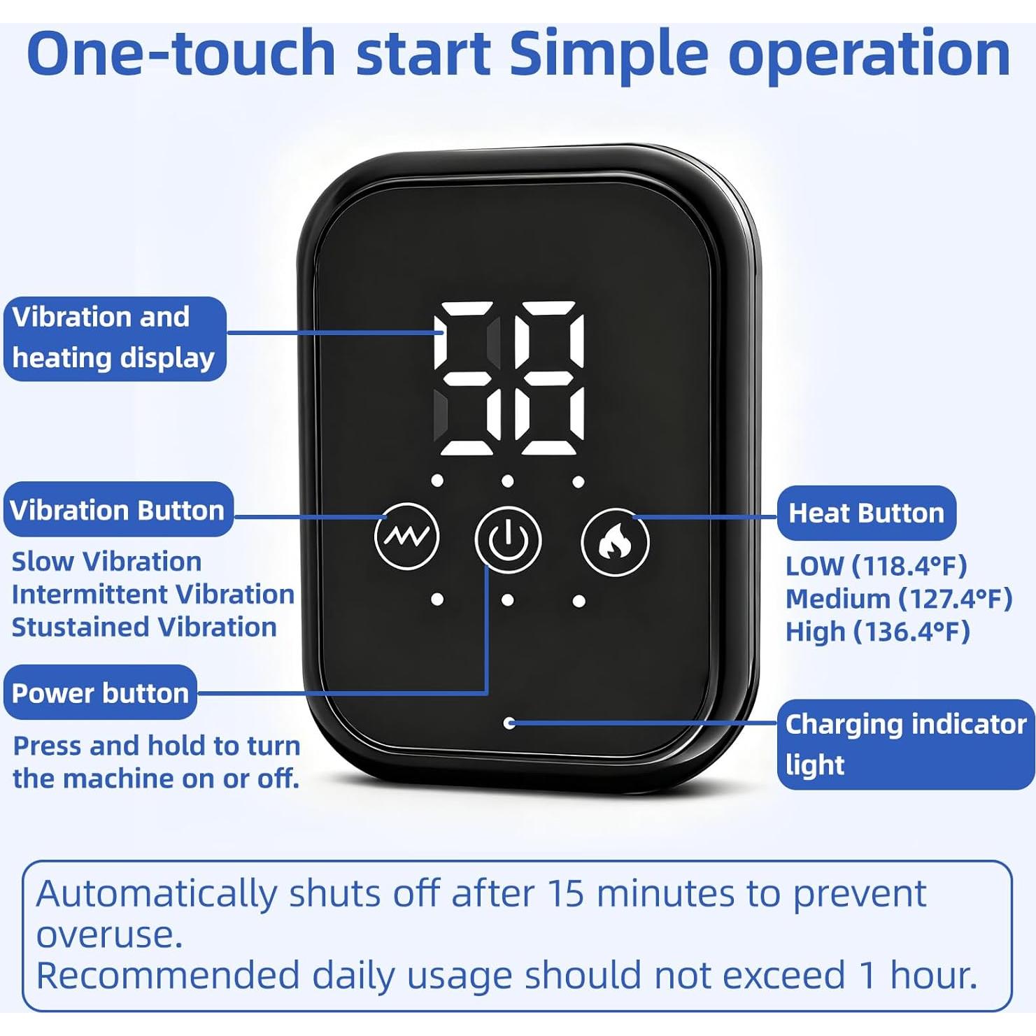 Almohadilla Térmica Inalámbrica XMT para Tobillo - 3 Niveles Calor