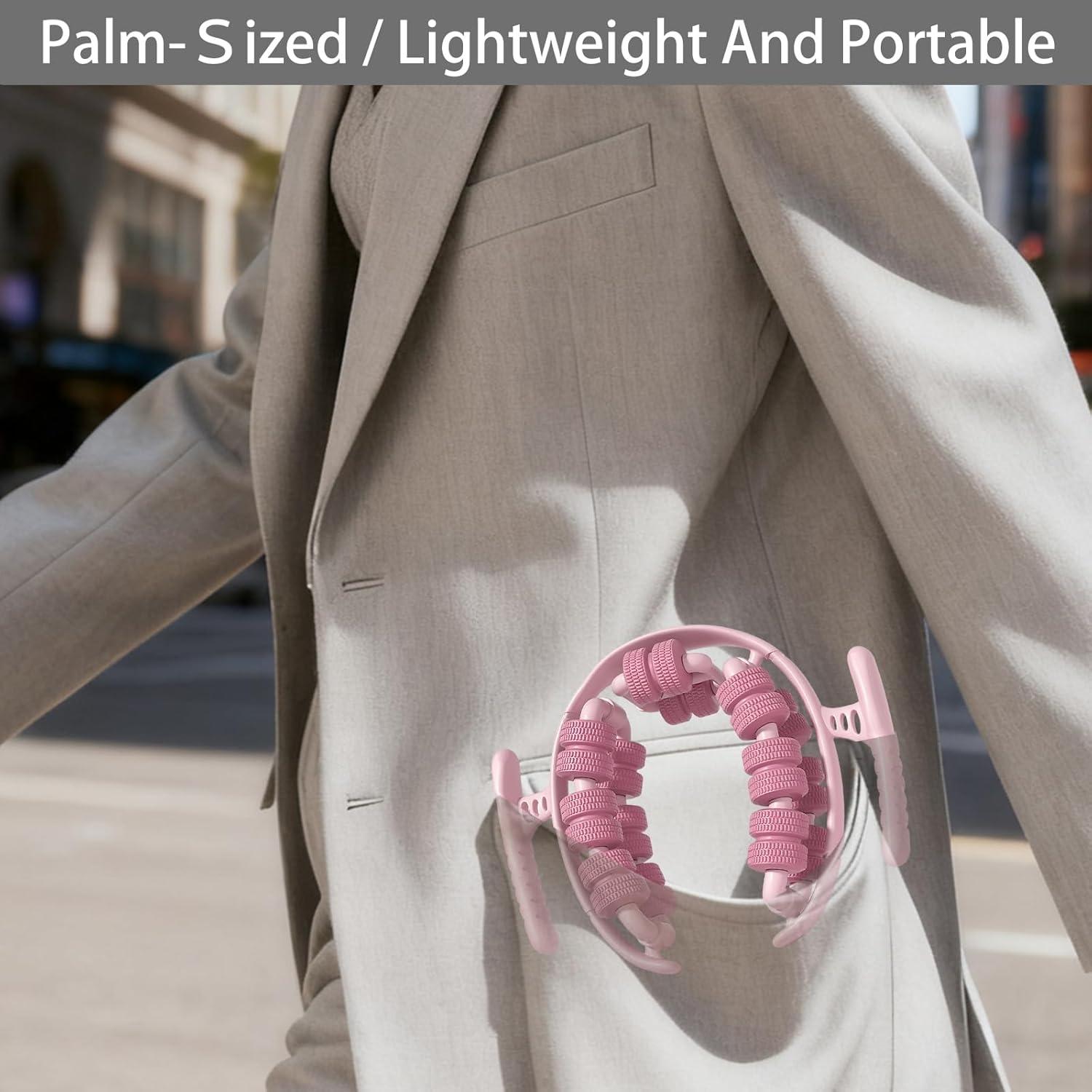 Masajeador de Piernas Triforde Rosa, Portátil y Compacto