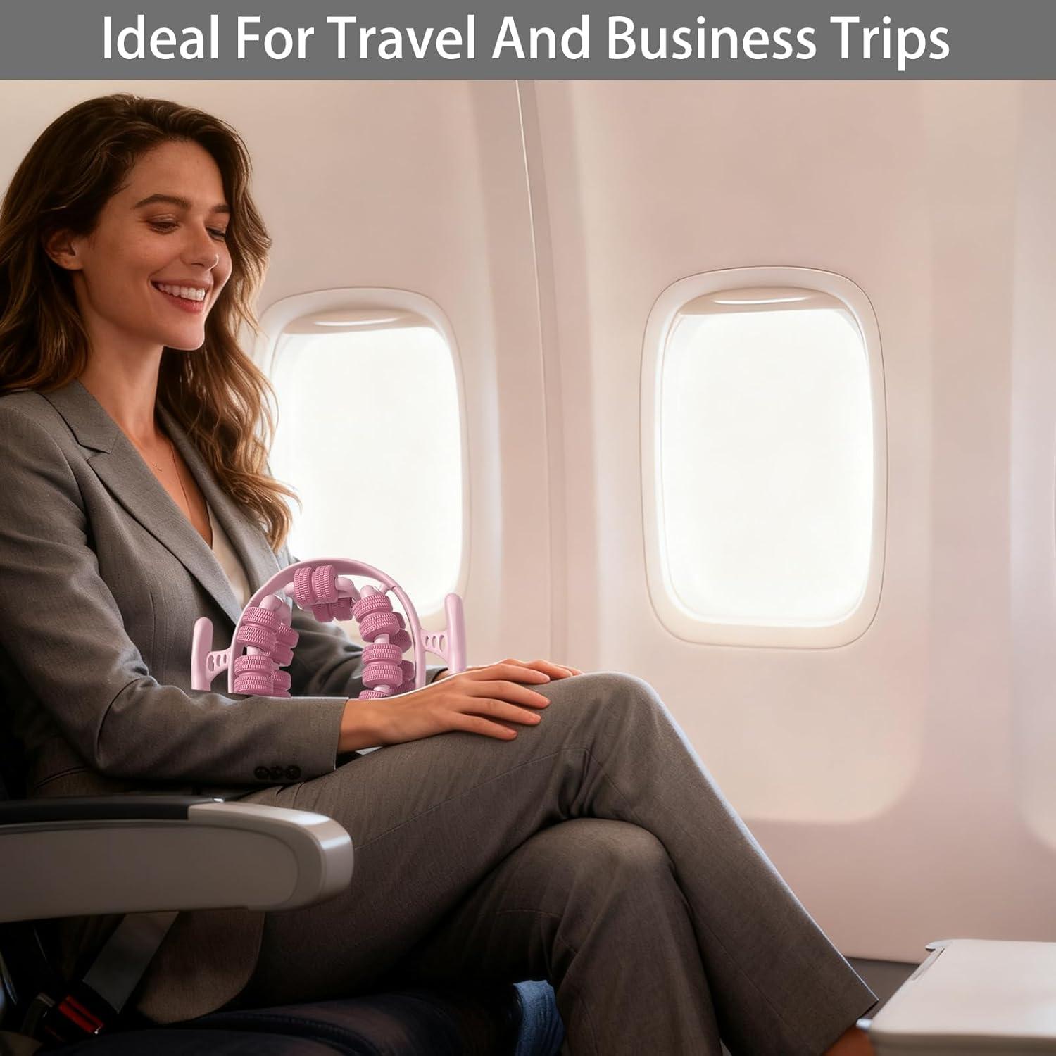 Masajeador de Piernas Triforde Rosa, Portátil y Compacto