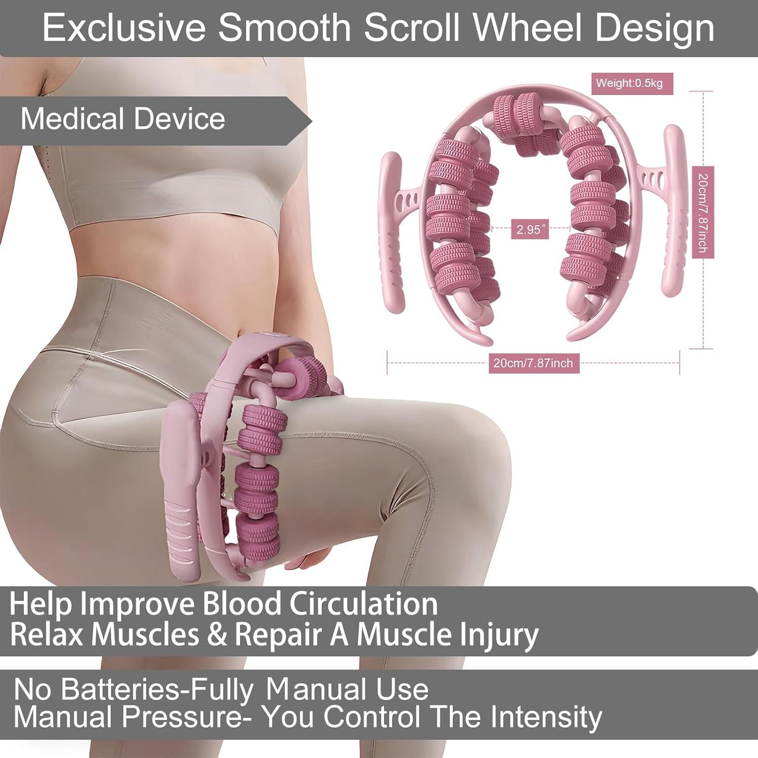 Masajeador de Piernas Triforde Rosa, Portátil y Compacto