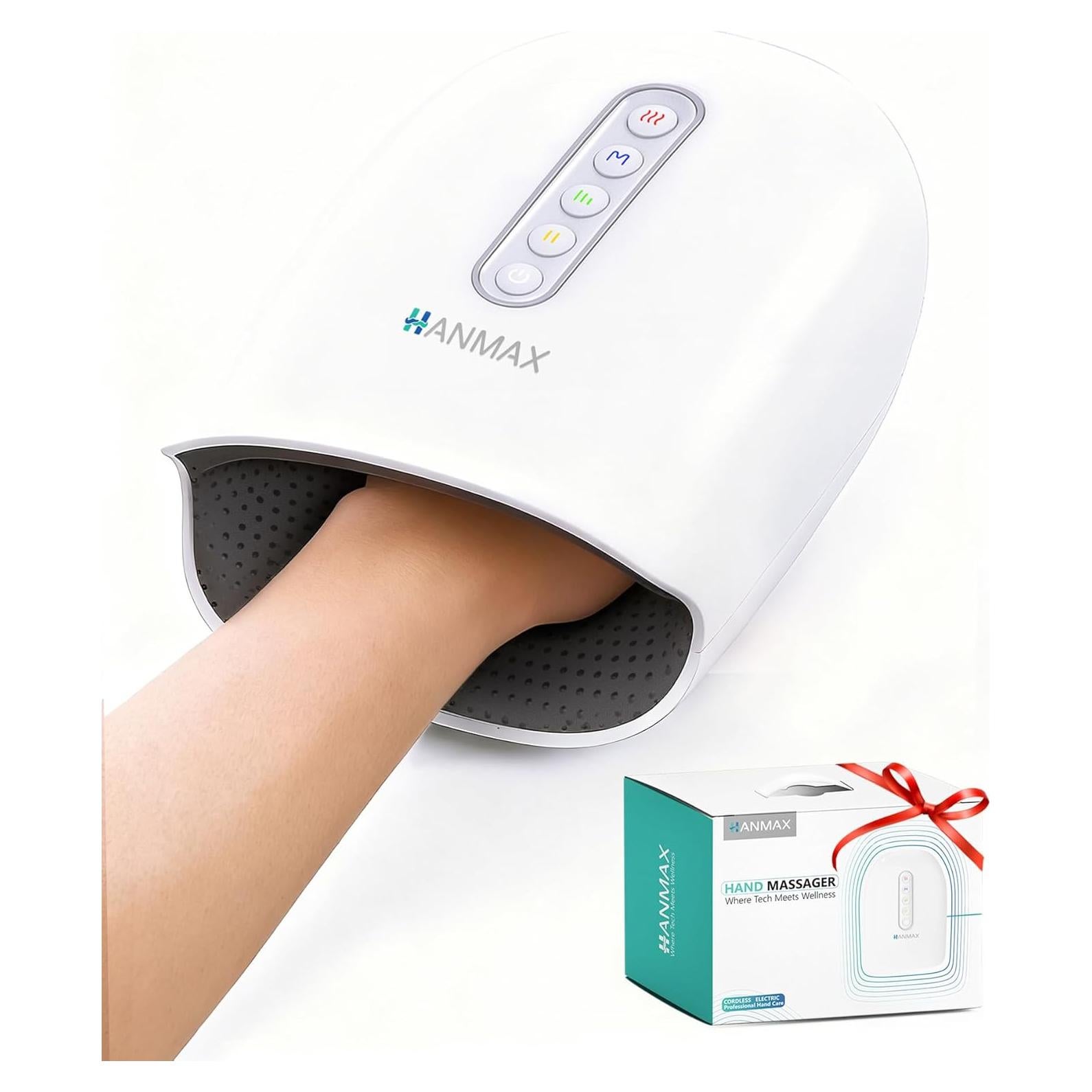 Masajeador de Mano HANMAX con Calor y Compresión - Portátil