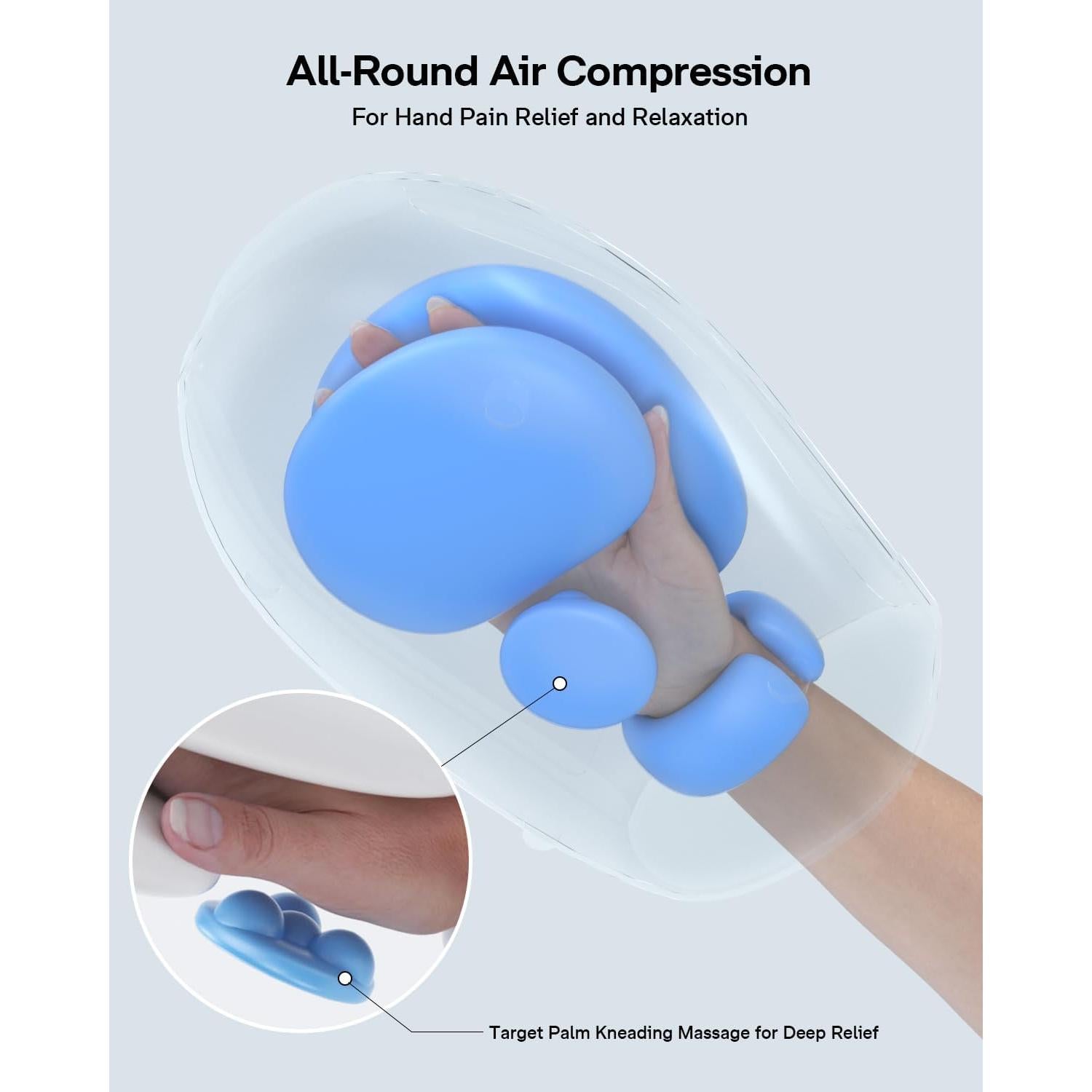 Masajeador de Manos Arace con Calor y Compresión 2500mAh