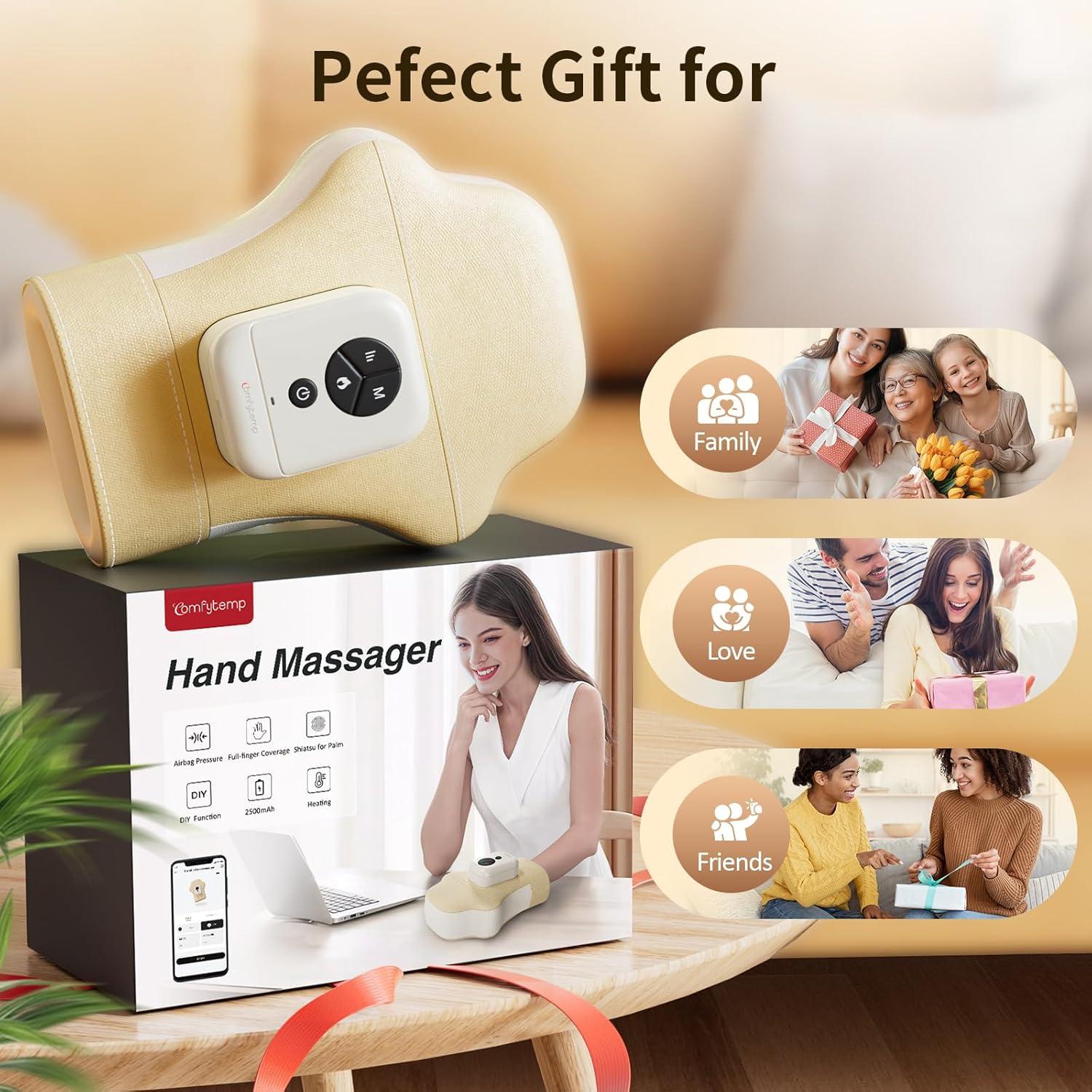 Masajeador de Mano Comfytemp HM1061 con Calor y Compresión