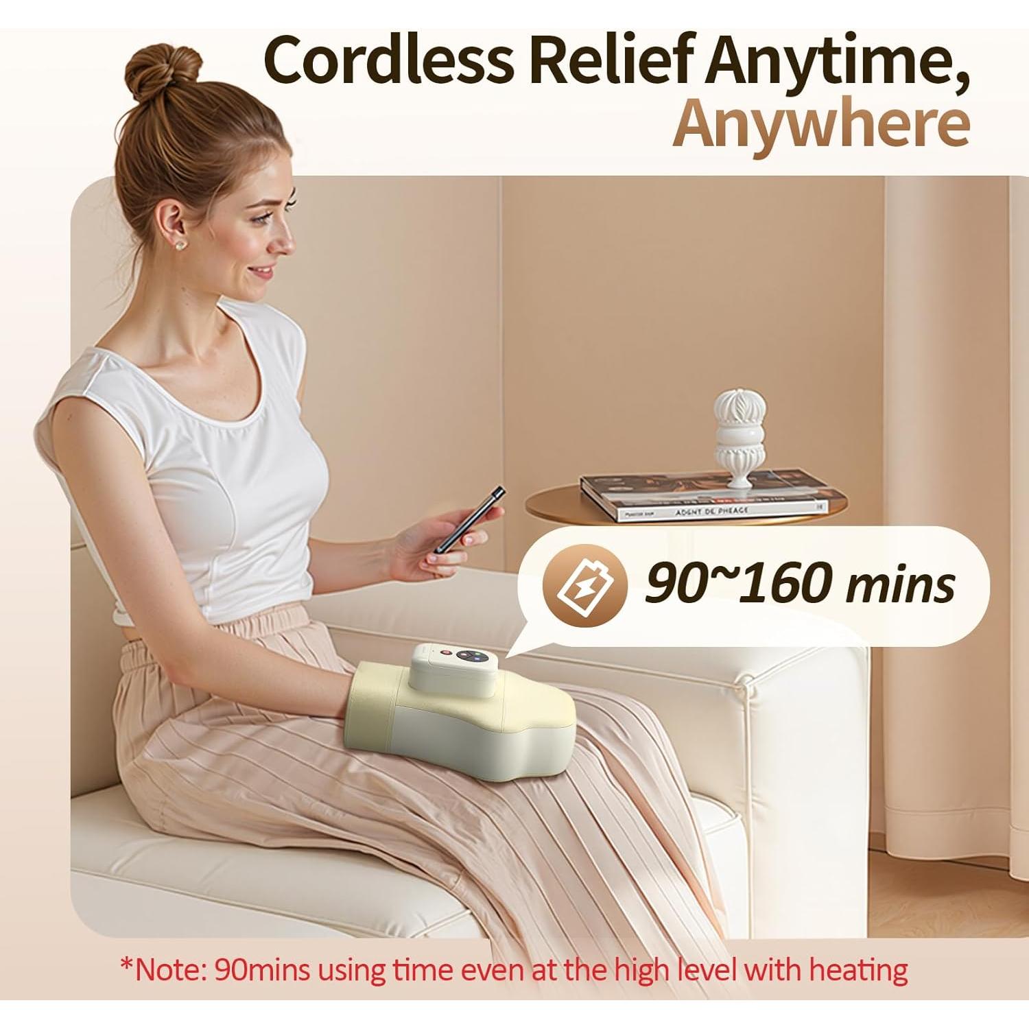 Masajeador de Mano Comfytemp HM1061 con Calor y Compresión